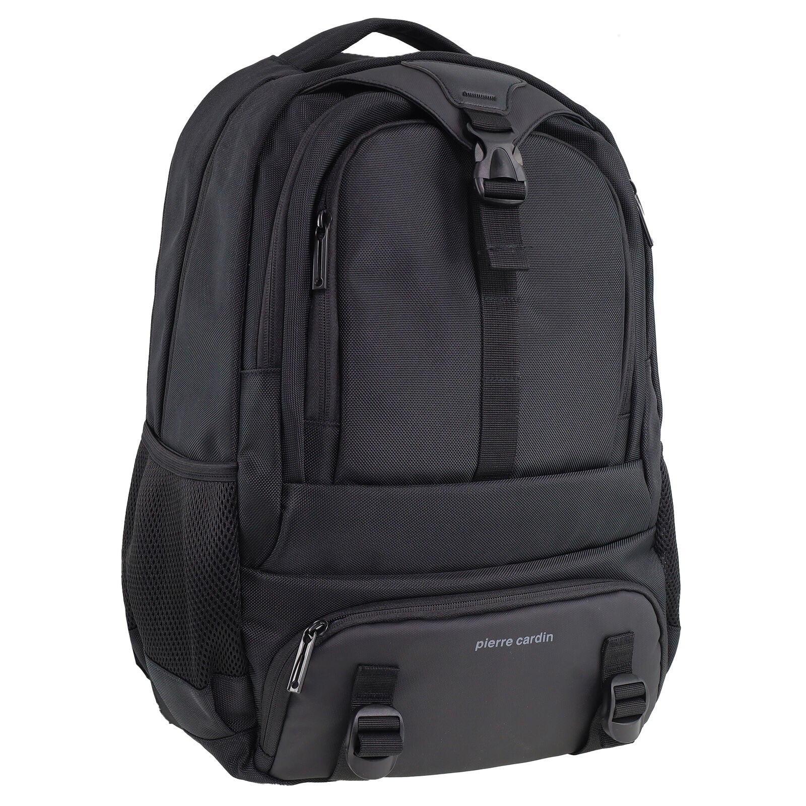 Pierre Cardin 32L Mens Nylon Computer/Business Backpack Bag - Black