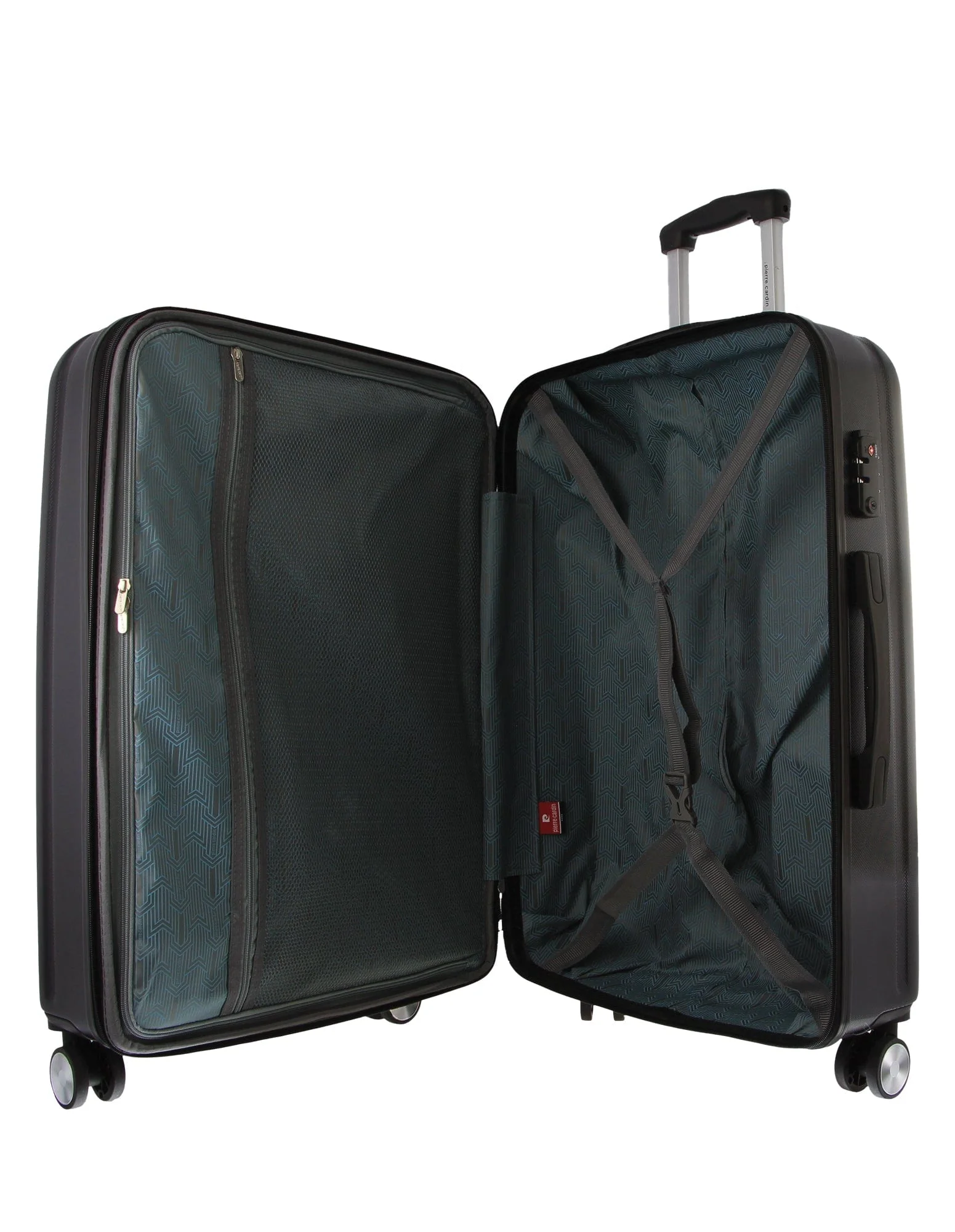 Pierre Cardin 4 Wheel Large Hard-Shell TSA Lock Travel Luggage 80cm Black - Image 5