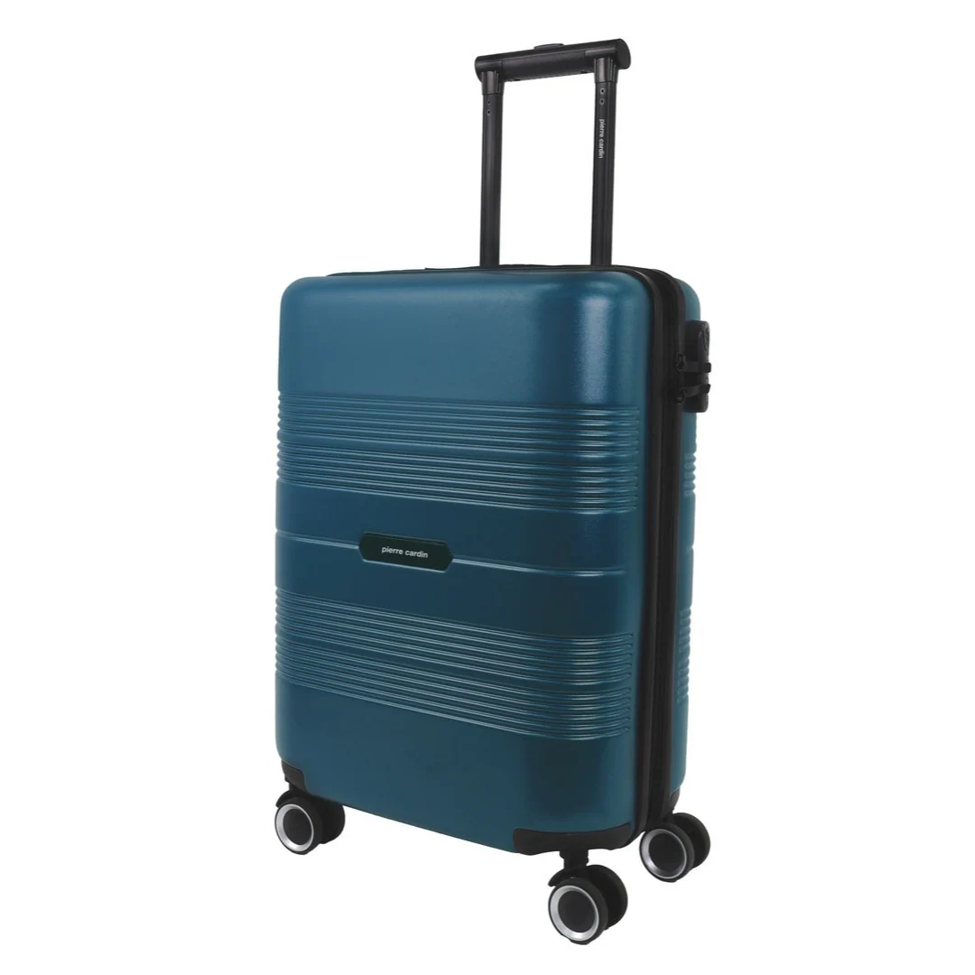 Pierre Cardin Cabin 56L Travel Hard Shell Case Travel Luggage (Teal)