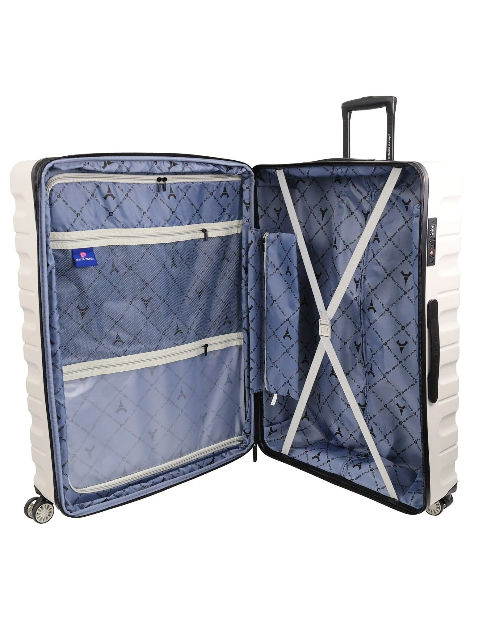 Pierre Cardin Hard-Shell Luggage Large+Cabin Snow 2pcs - Image 10