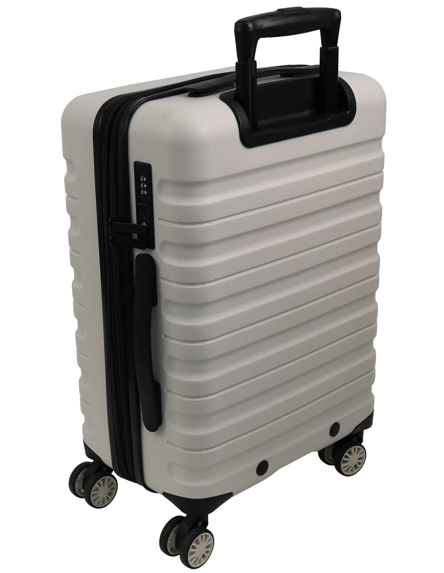 Pierre Cardin Hard-Shell Luggage Set (Medium & Cabin, Snow) 2-Pieces - Image 5