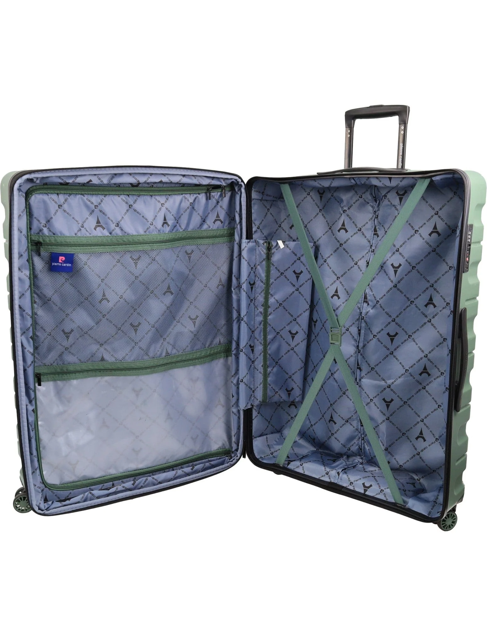 Pierre Cardin Hard-Shell Travel Luggage Set 2pcs (Moss) - Image 10