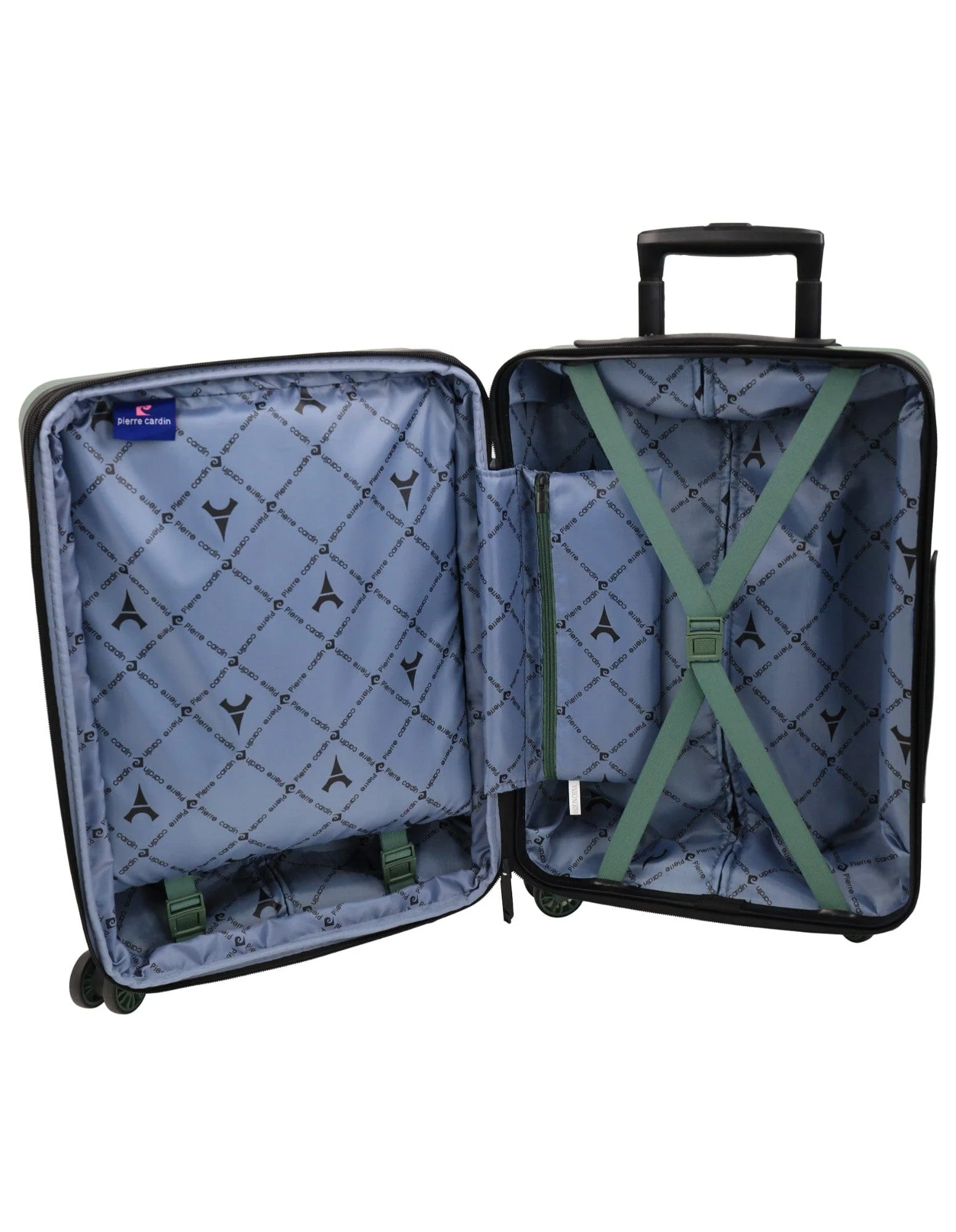 Pierre Cardin Hard-Shell Travel Luggage Set 2pcs (Moss) - Image 6