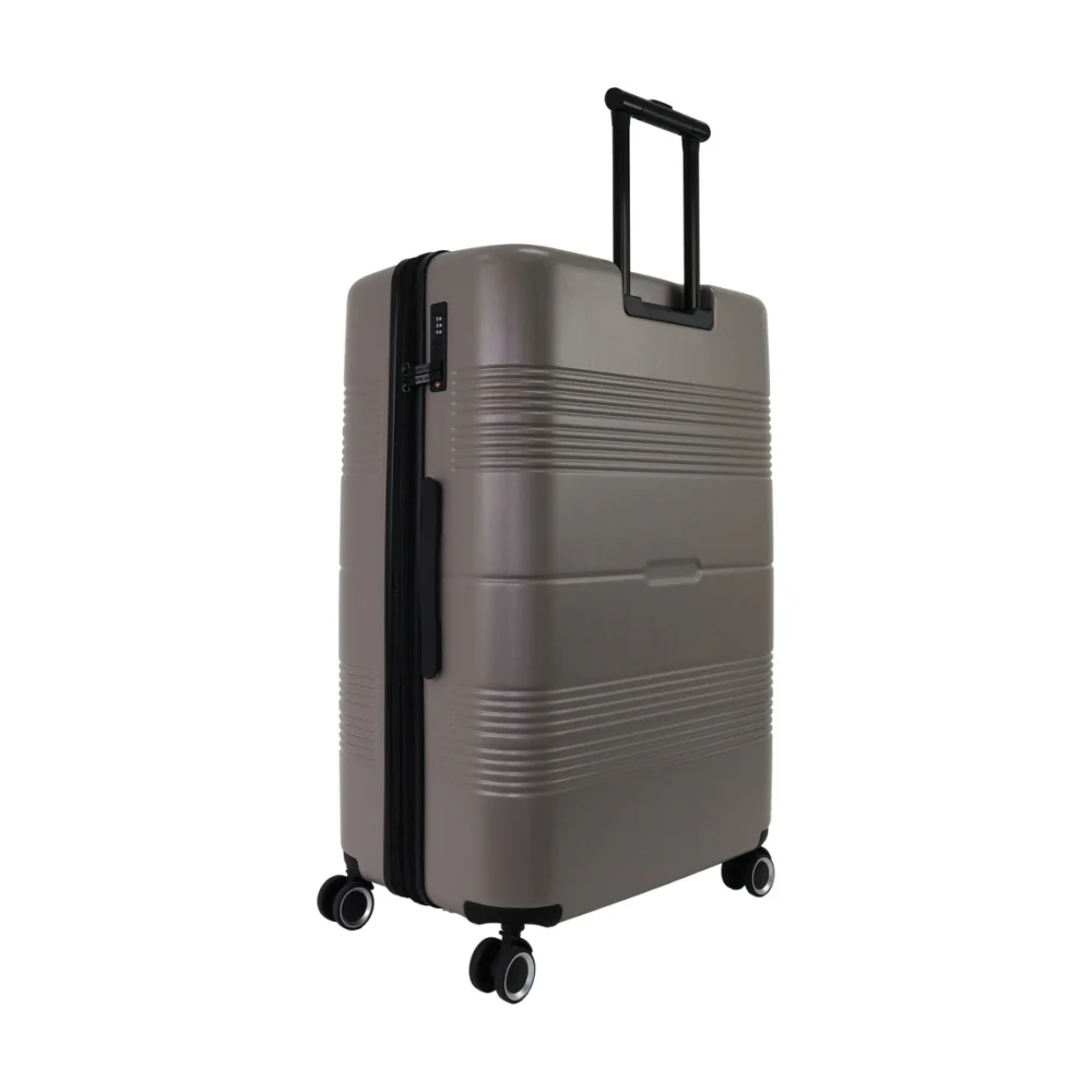 Pierre Cardin Medium 113L Travel Hard Shell Case Travel Luggage (Taupe) - Image 4