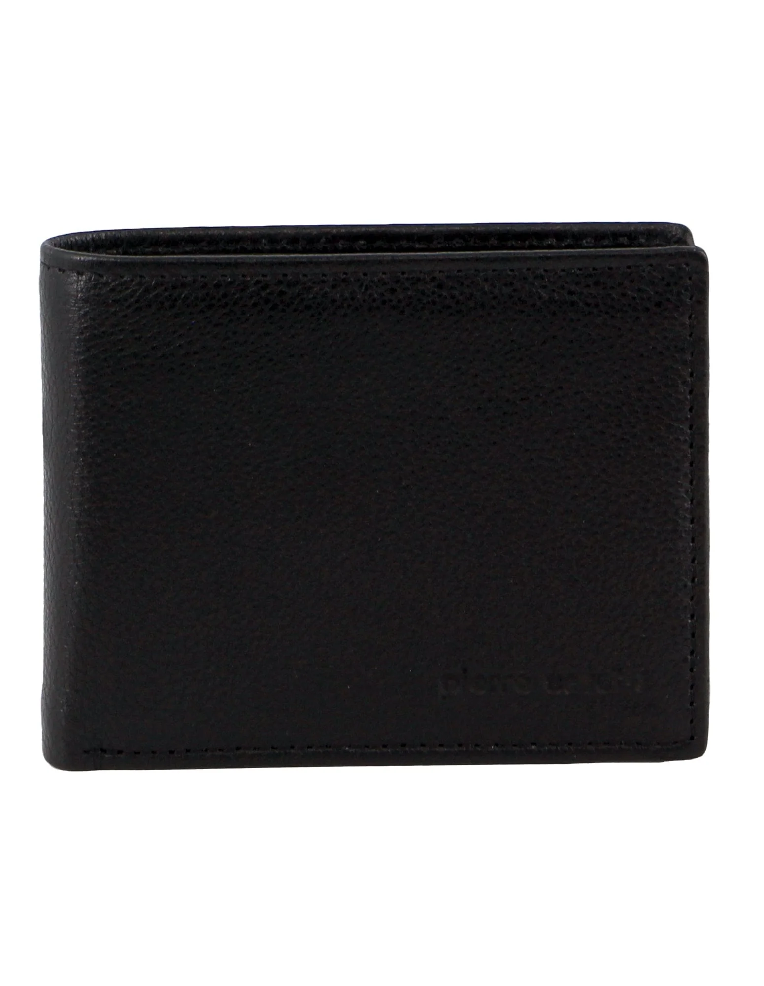 Pierre Cardin Men's Rustic Leather RFID Wallet - Black
