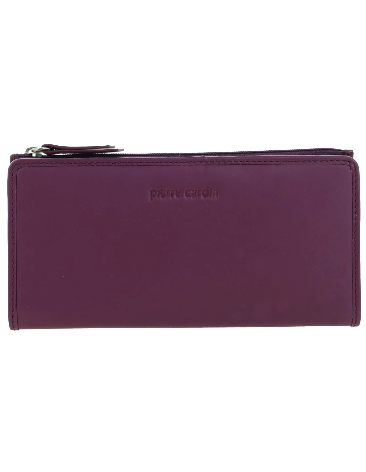 Pierre Cardin Women's Genuine Leather Bi-Fold Protected RFID Wallet Berry