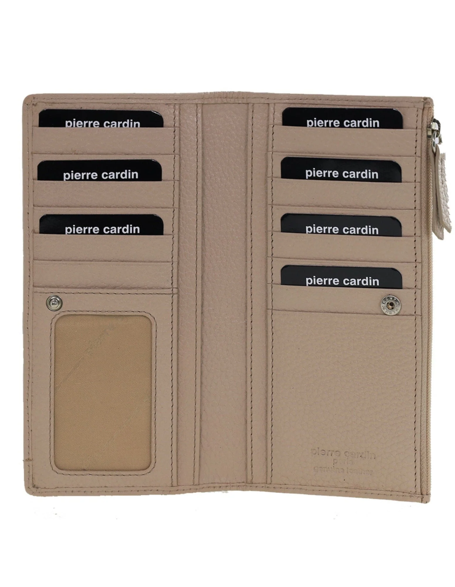 Pierre Cardin Women's Genuine Leather Bi-Fold Protected RFID Wallet Blush - Image 4