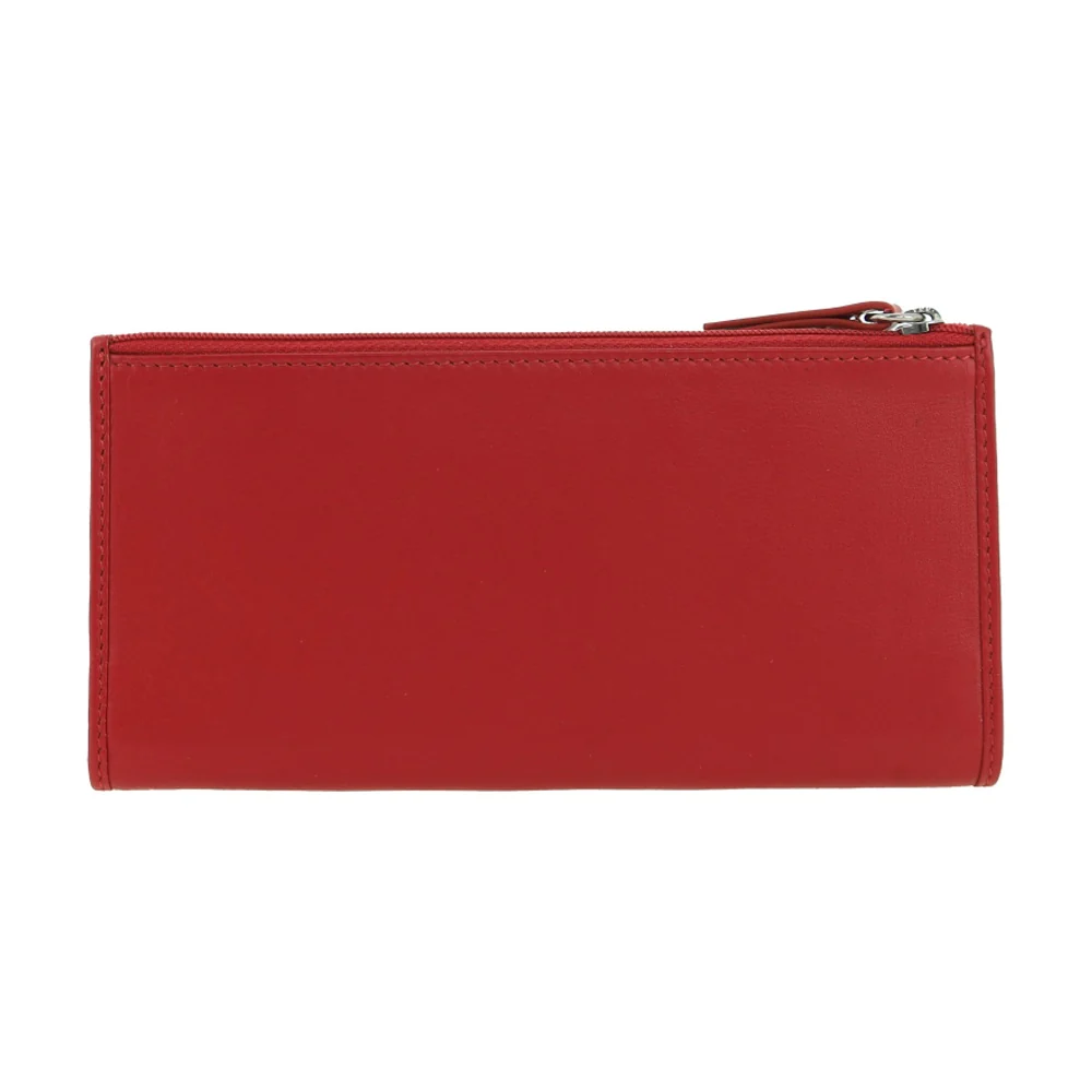 Pierre Cardin Women's Genuine Leather Bi-Fold Protected RFID Wallet Red - Image 4