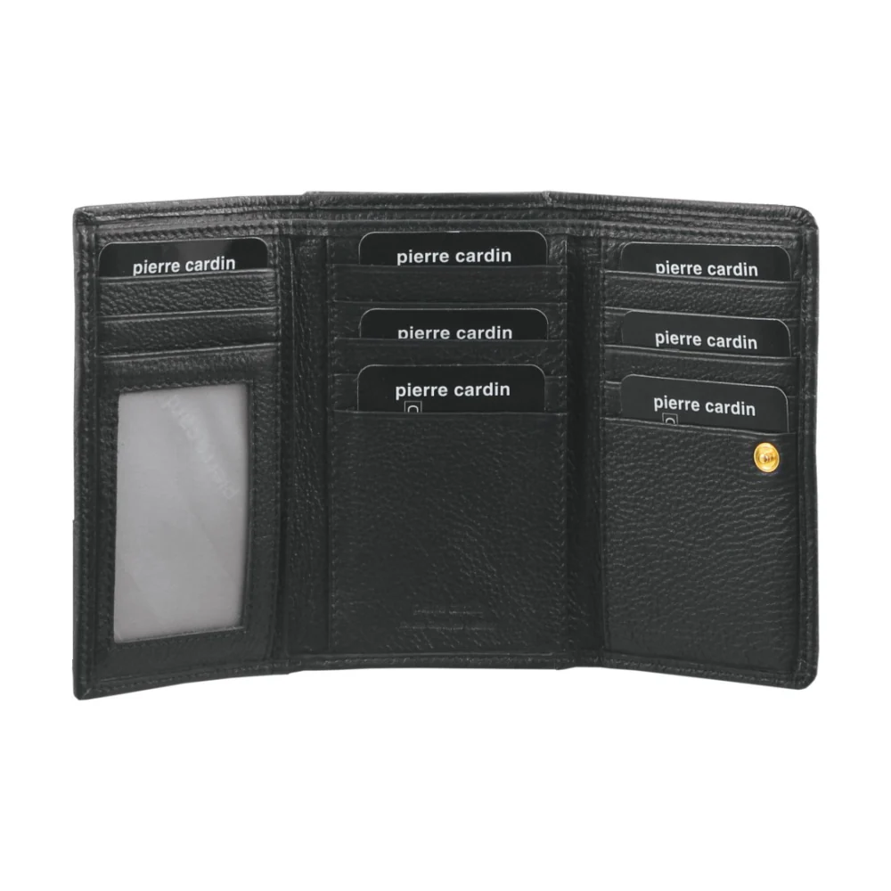 Pierre Cardin Women's Leather Tri-Fold Protected RFID Wallet 14cm Black - Image 2