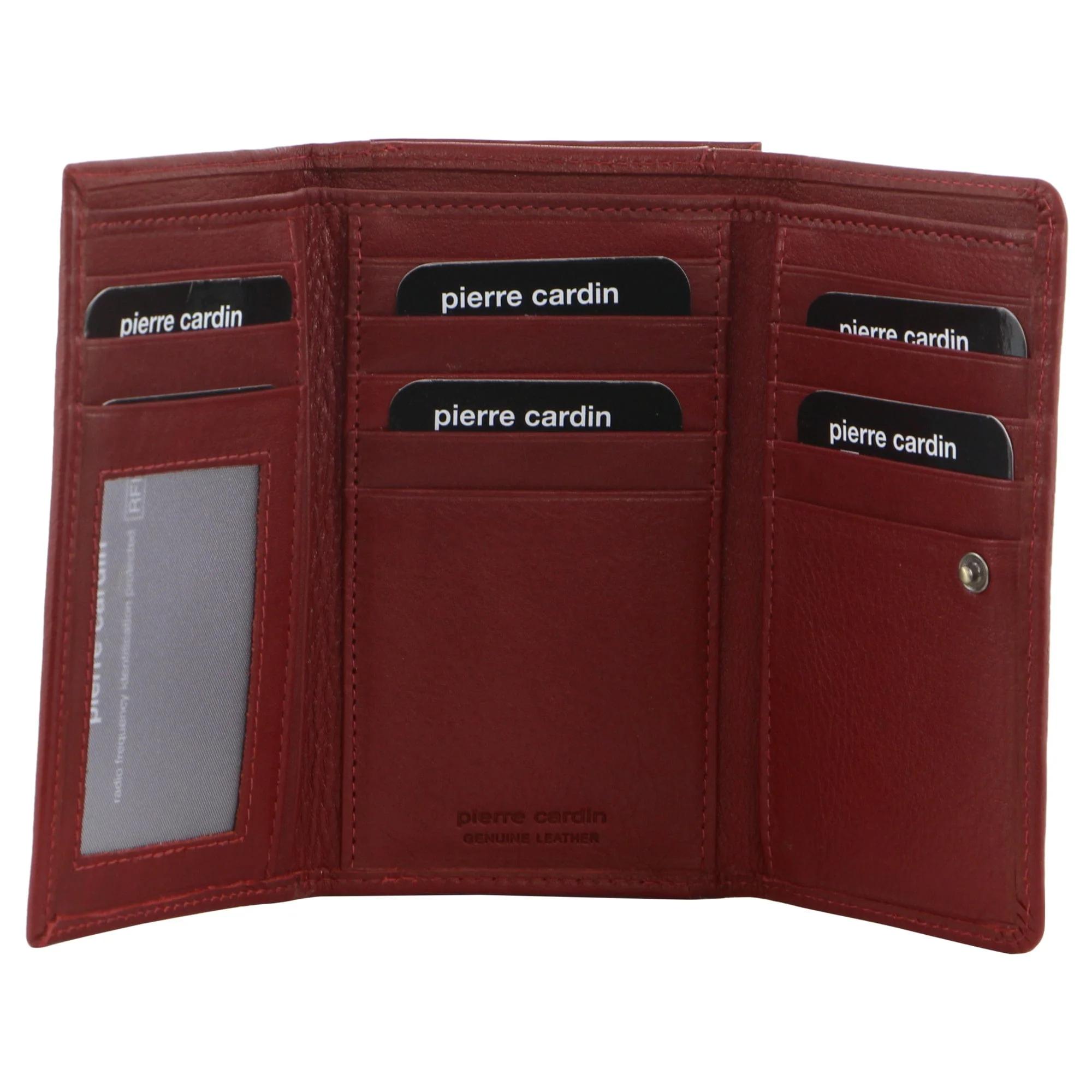 Pierre Cardin Women's Leather Tri-Fold Protected RFID Wallet 14cm Red - Image 6