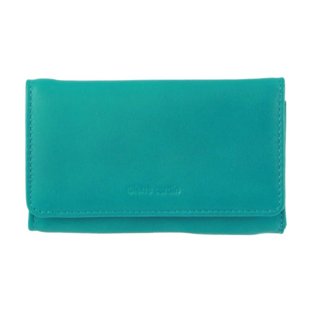 Pierre Cardin Women's Leather Tri-Fold Protected RFID Wallet 14cm Turquoise