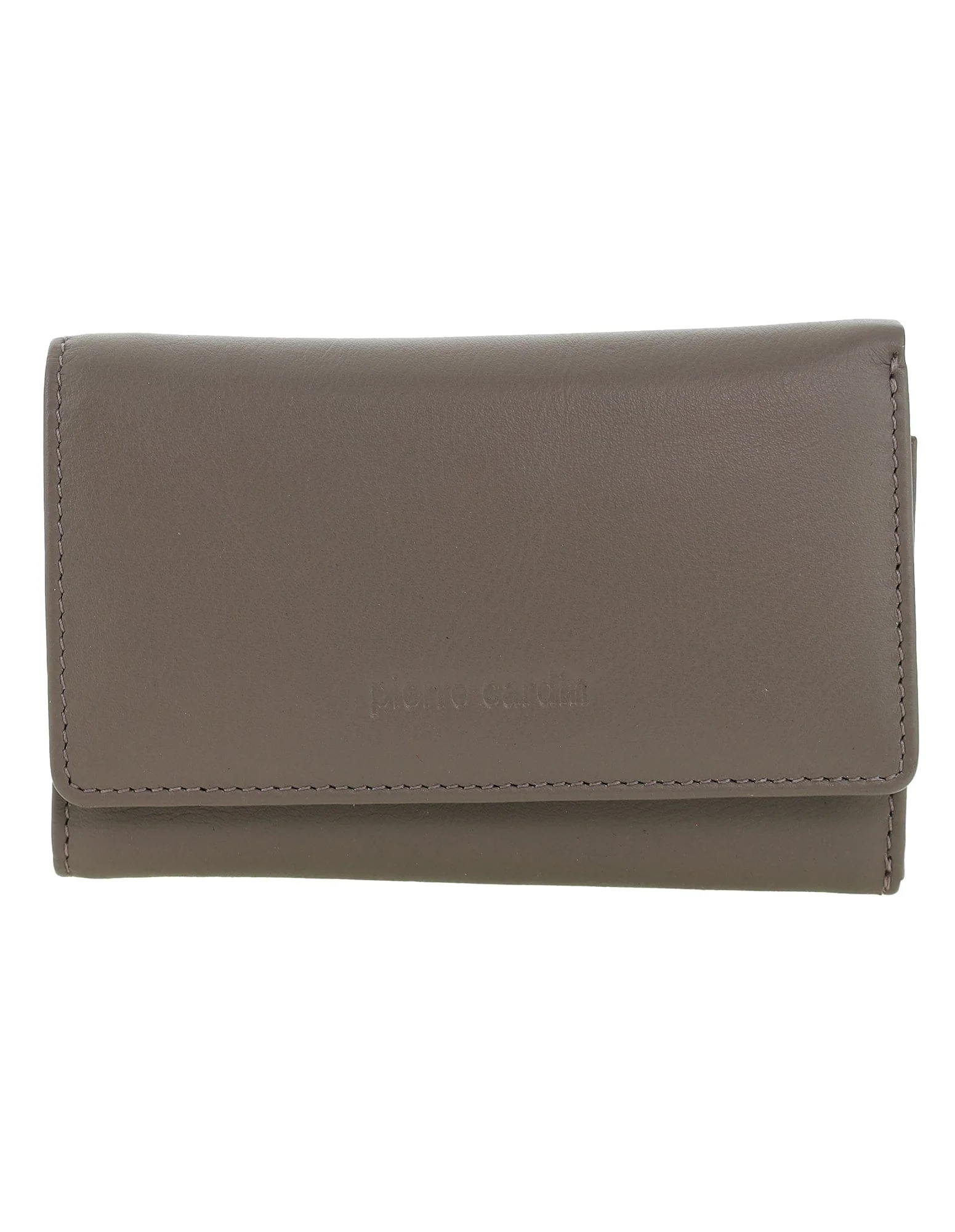 Pierre Cardin Women's Leather Tri-Fold Protected RFID Wallet Taupe 14cm