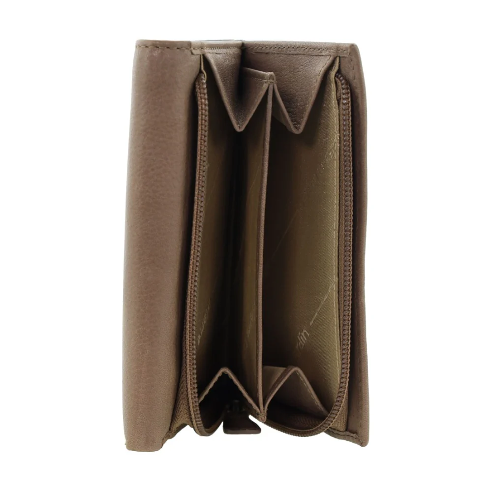 Pierre Cardin Women's Leather Tri-Fold Protected RFID Wallet Taupe 14cm - Image 5