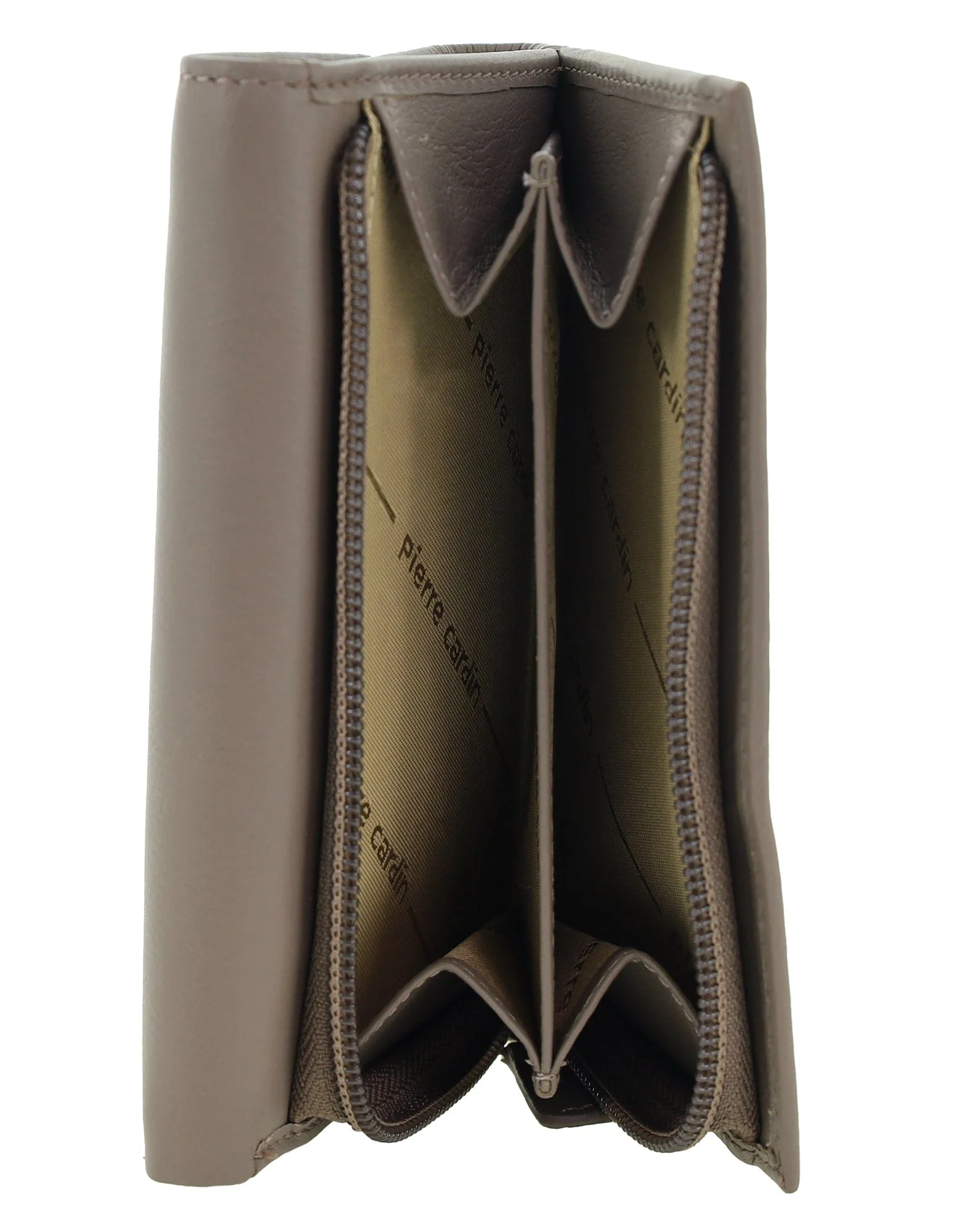 Pierre Cardin Women's Leather Tri-Fold Protected RFID Wallet Taupe 14cm - Image 7