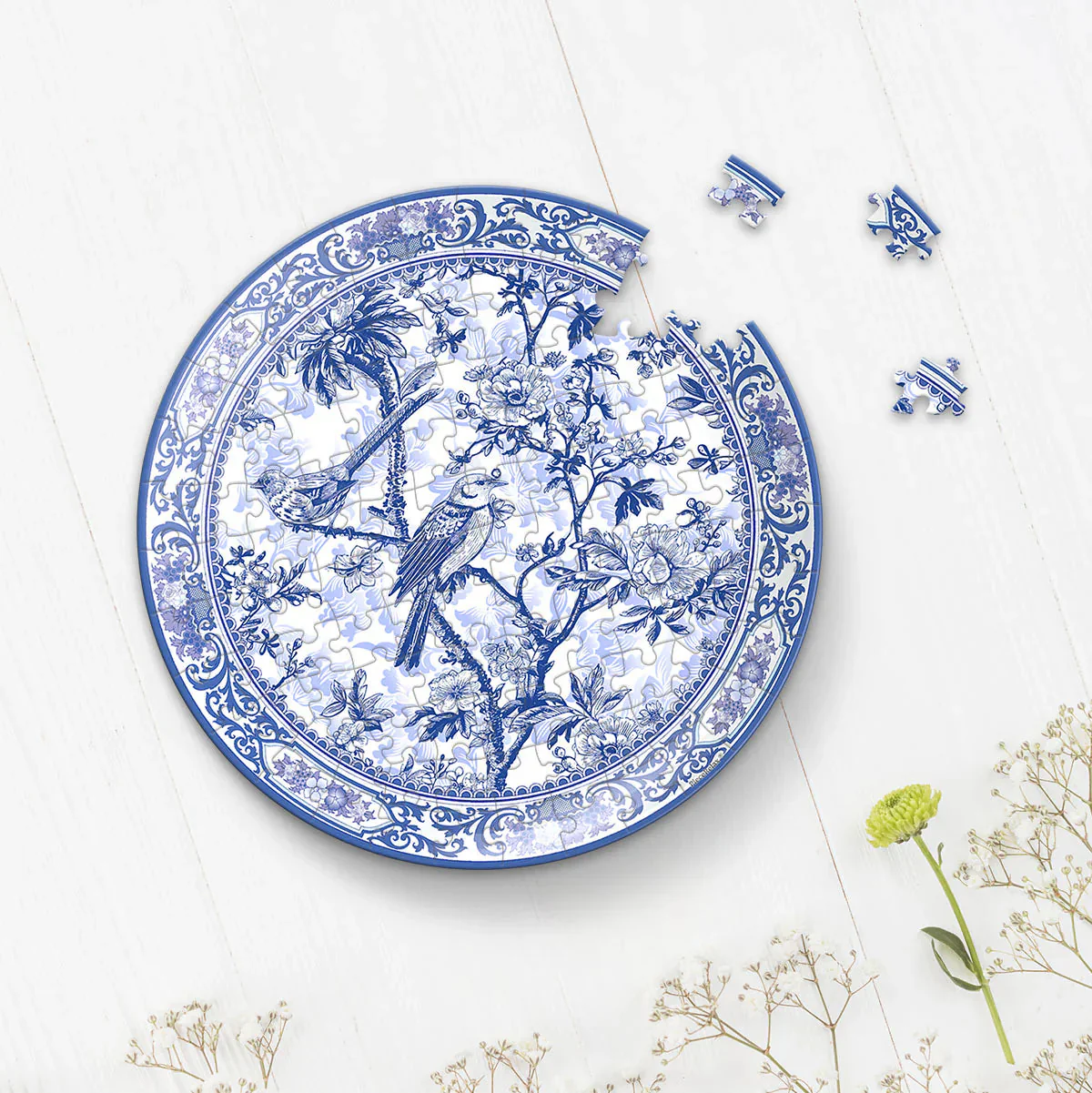 Pintoo 3D Plate Floral Ballet with Birds Puzzle - Image 2