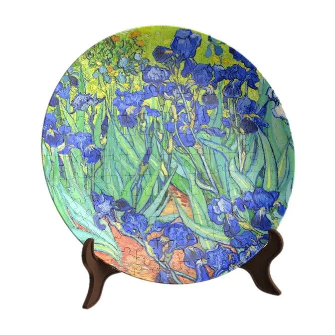 Pintoo 3D Plate Van Gogh Cafe Irises Puzzle