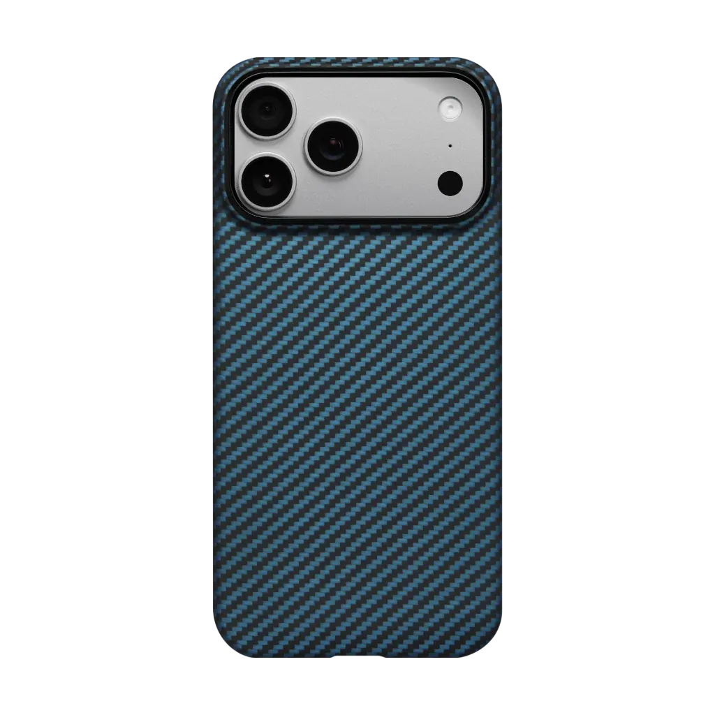 PITAKA Aramid Fibre Ultra-Slim Case for iPhone 17 Pro Max Black/Blue