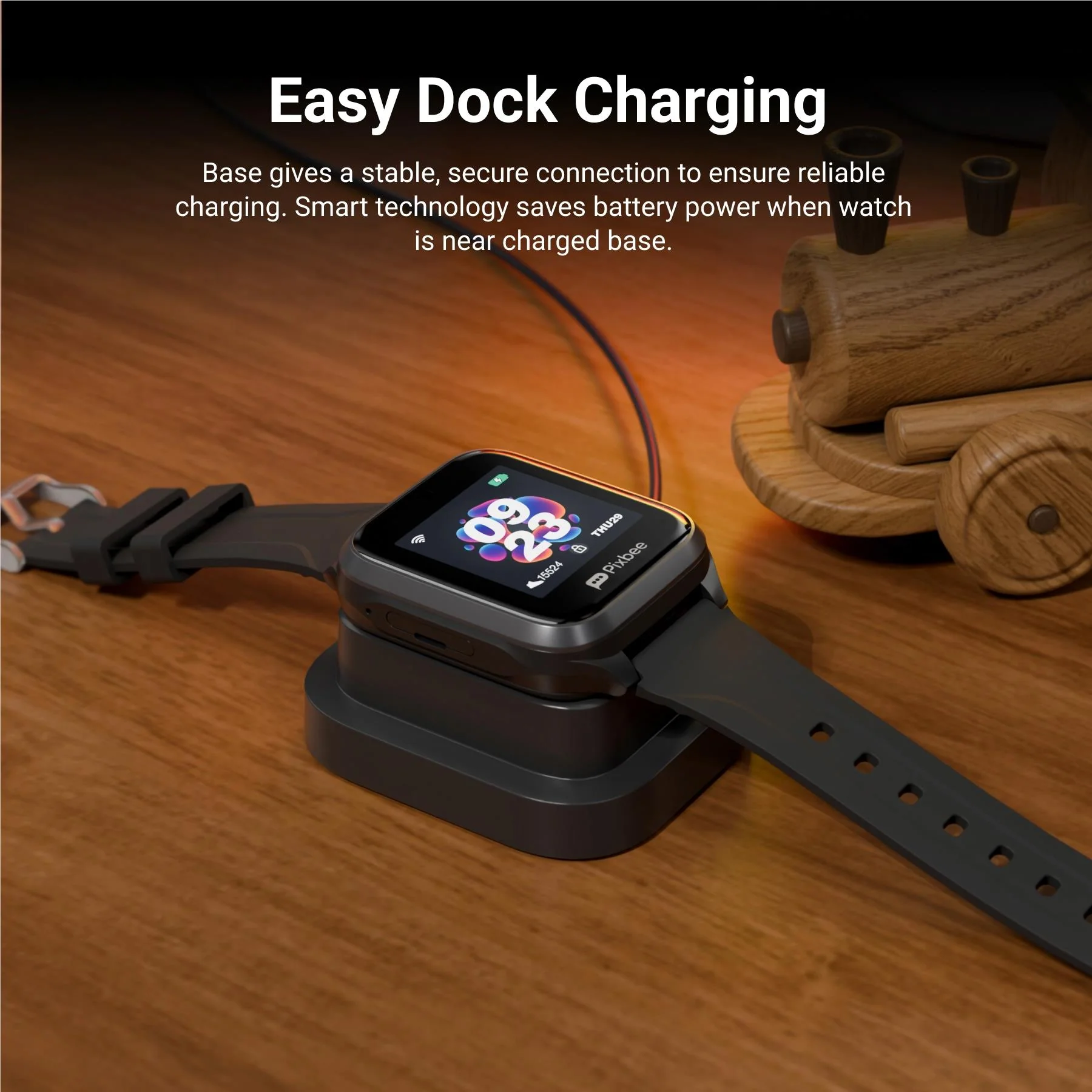 Pixbee Pro 2 4G Kids Smart Watch (Black) - Image 9