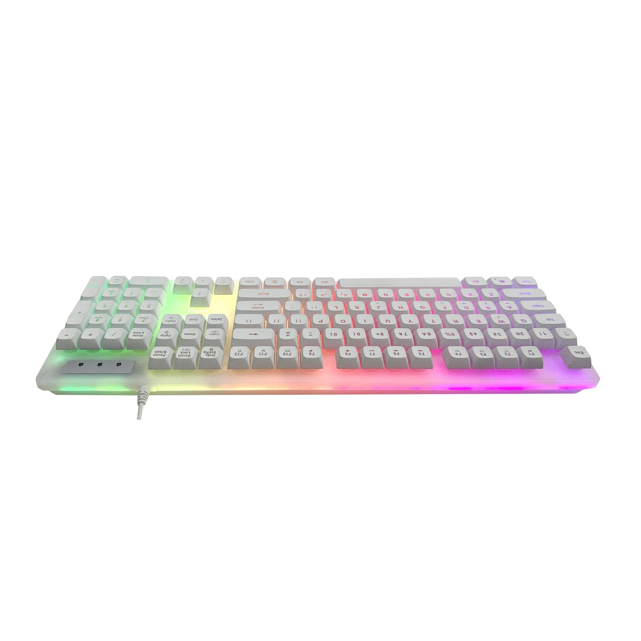 Playmax Aurora Gaming Keyboard (White) - Image 2
