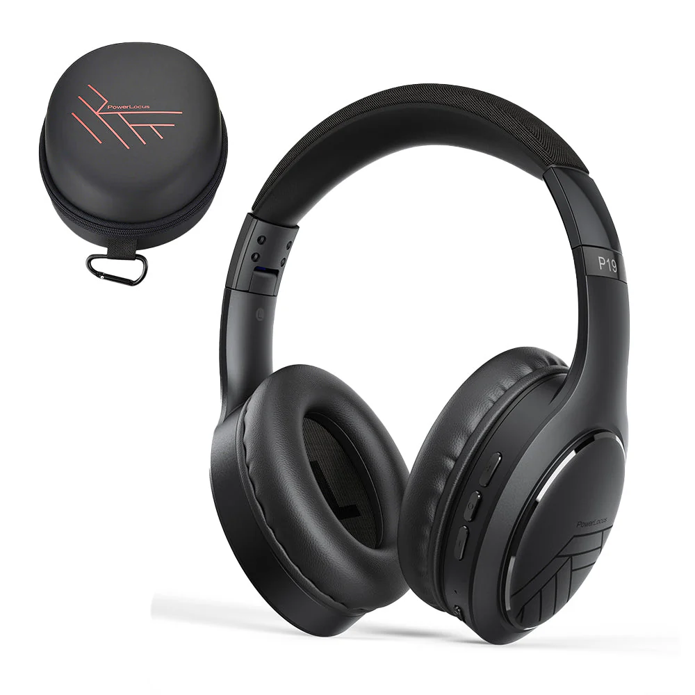 PowerLocus P19 Comfort Bluetooth Headphone (Black)