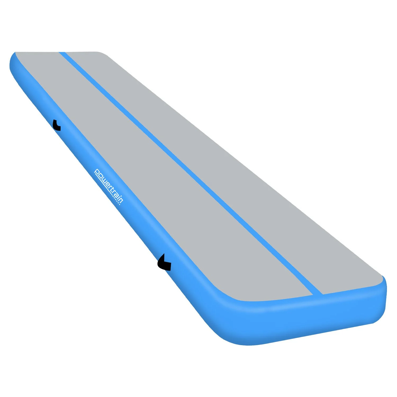 Powertrain 8m Air Track Gymnastics Mat - Grey/Blue