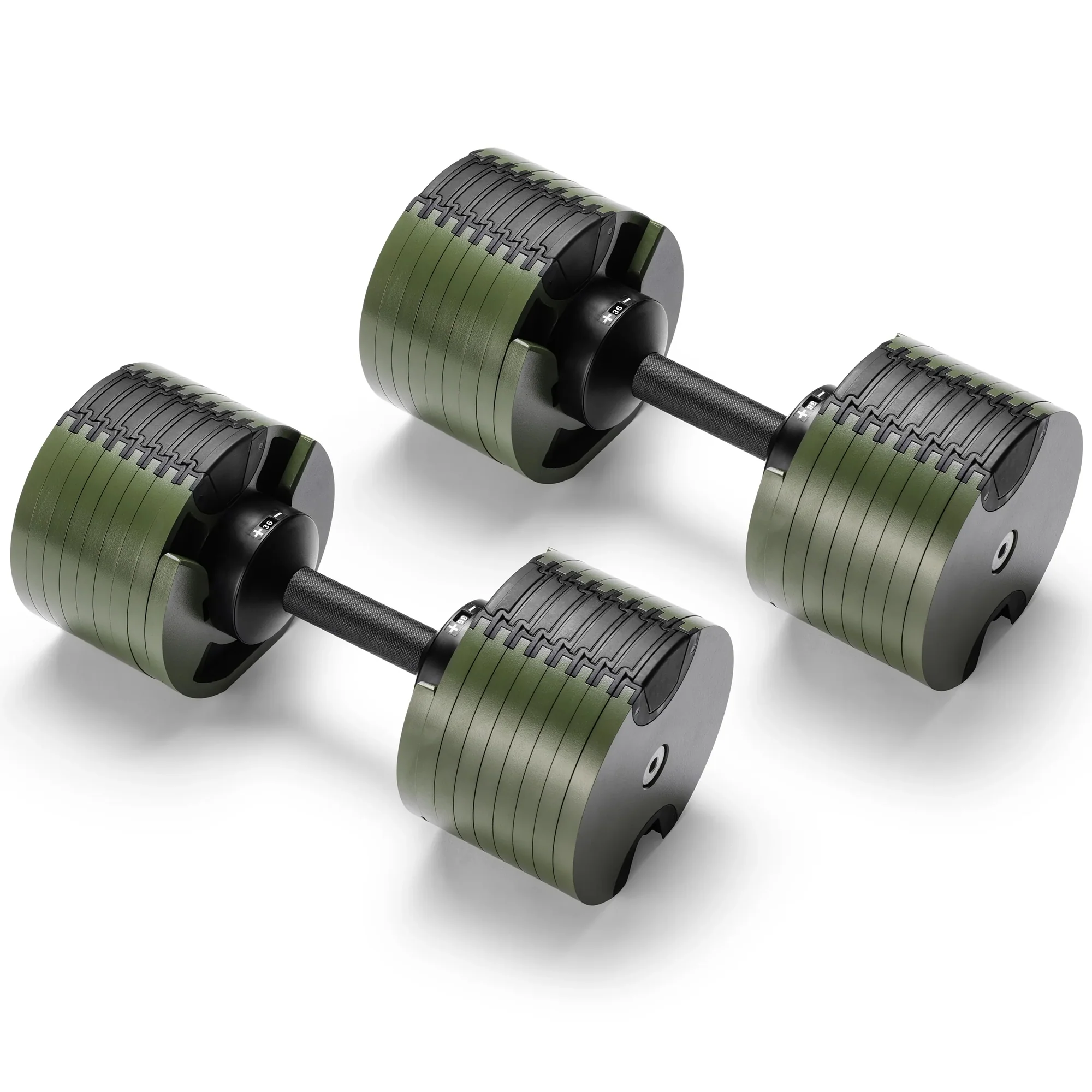 Powertrain Eon Dial Up 72KG Adjustable Dumbbells Pair - Green