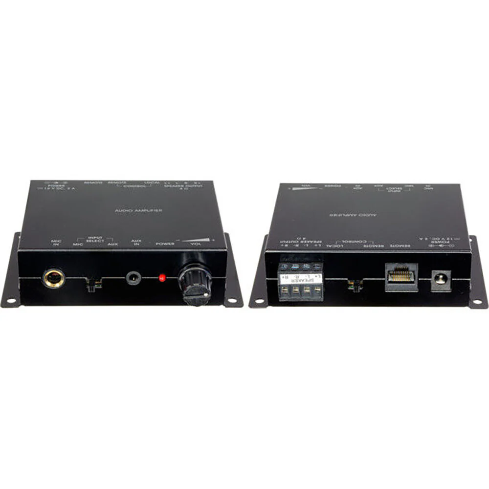 Pro2 Mic & Stereo Power Amplifier Kit with Volume Control Box 15x98mm (Black) - Image 2
