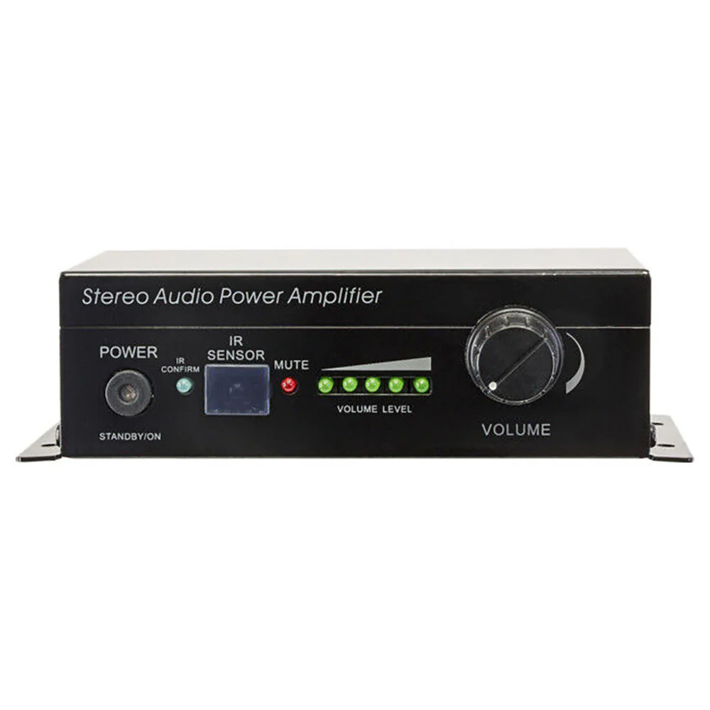 Pro2 Stereo Audio Power Amplifier Speaker with Remote Control 145x97mm (Black)