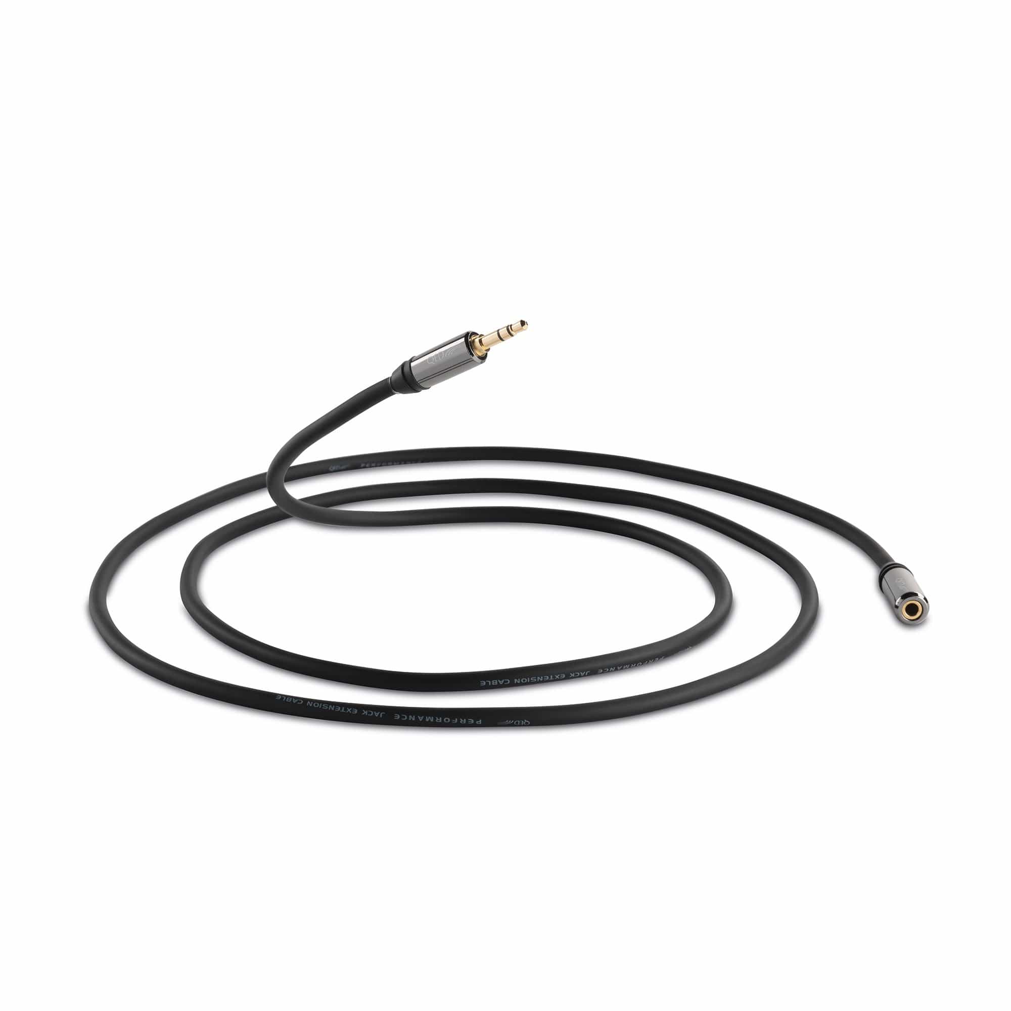 QED Performance Headphone Extension Cable F/3.5mm to M/3.5mm 1.5M