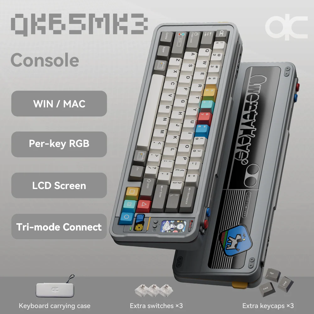 Qwertykeys QK65 Mk3 Prebuilt Wireless Mechanical Keyboard (Console) - Image 2