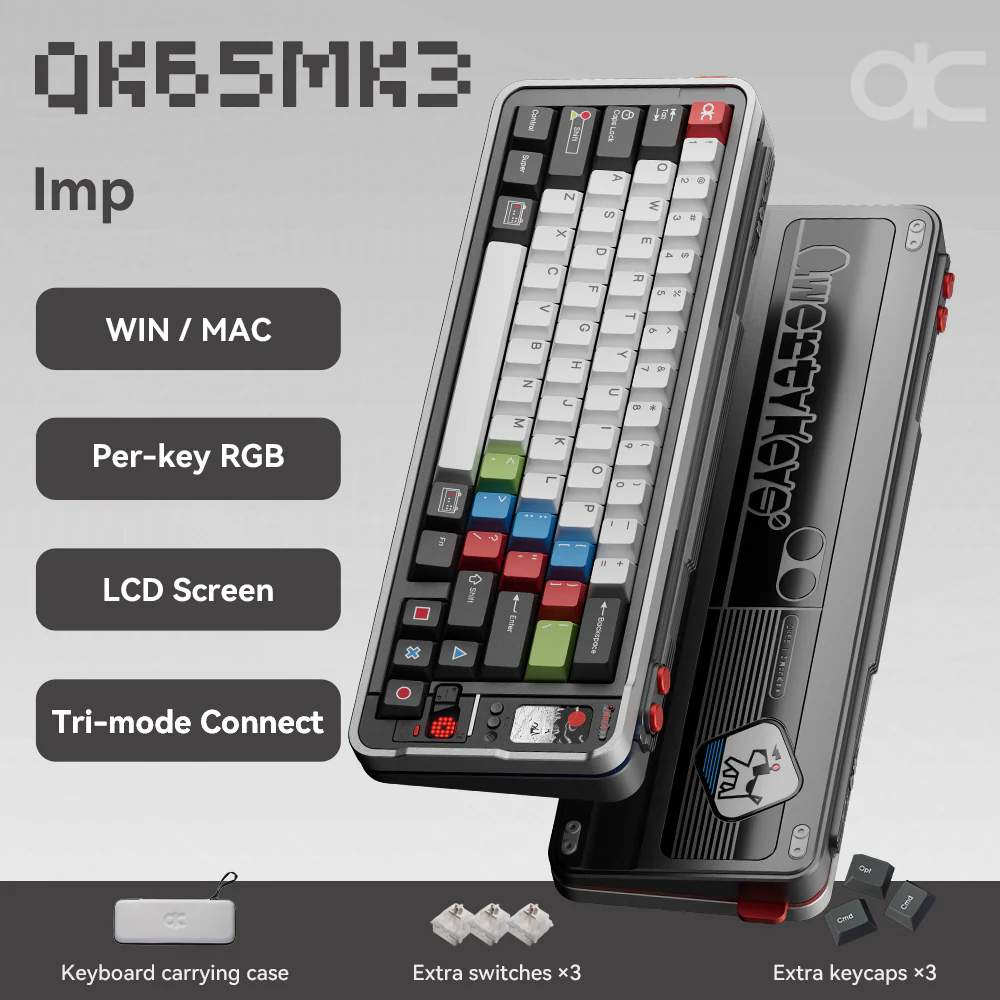 Qwertykeys QK65 Mk3 Prebuilt Wireless Mechanical Keyboard (Imp) - Image 2
