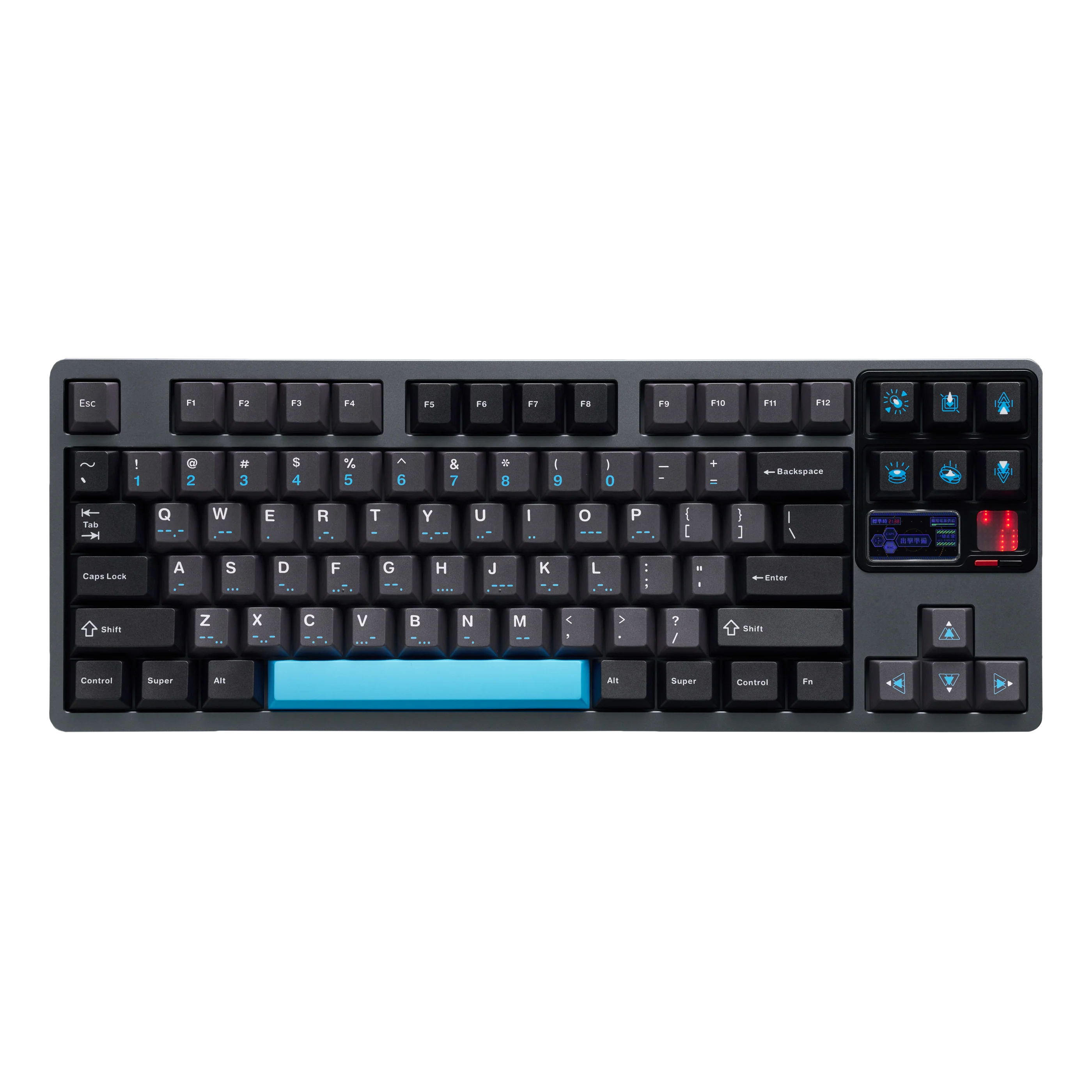 Qwertykeys QK80Mk2 Prebuilt Wireless Mechanical Keyboard (Anodized Grey)