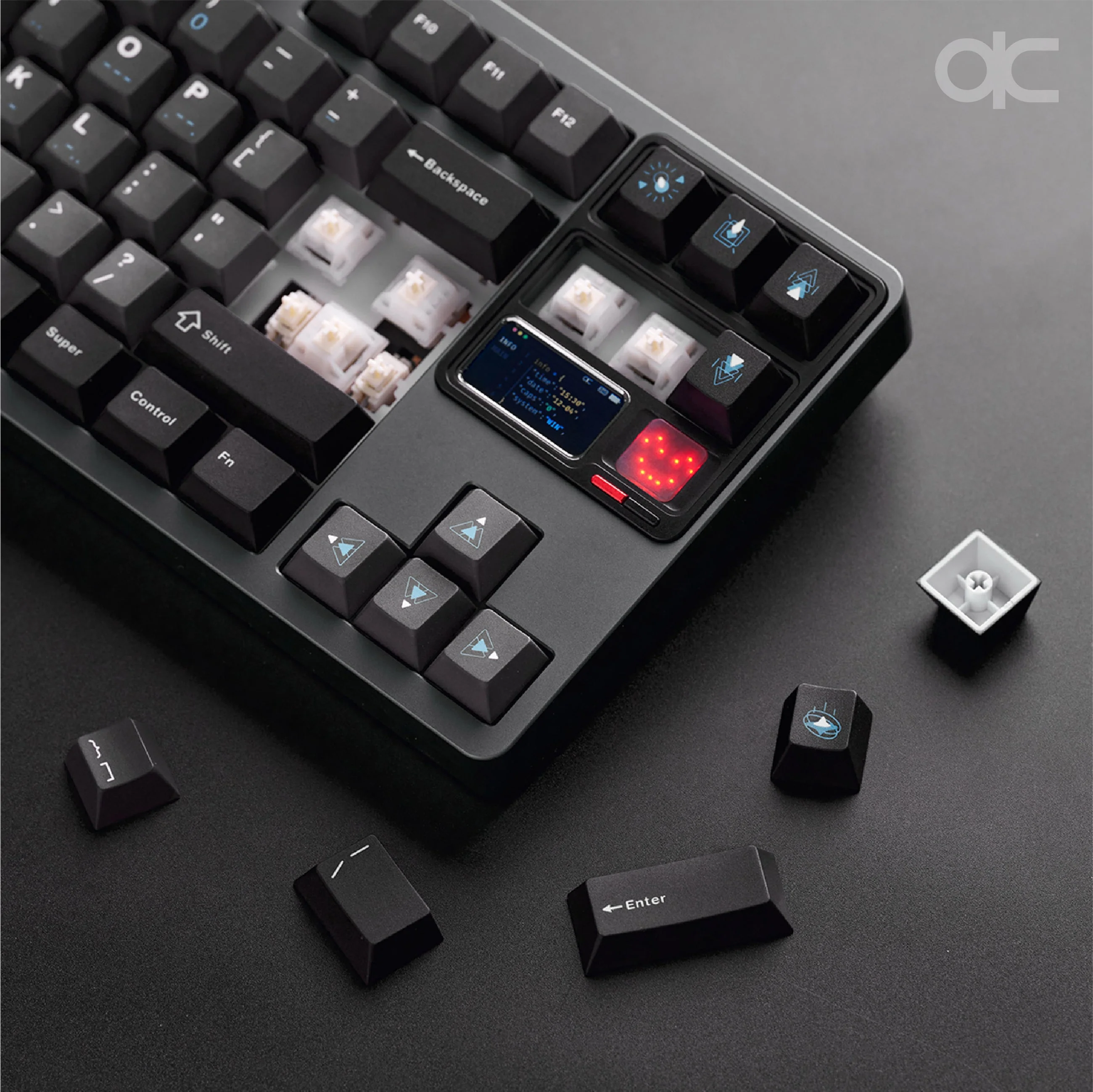 Qwertykeys QK80Mk2 Prebuilt Wireless Mechanical Keyboard (Anodized Grey) - Image 6