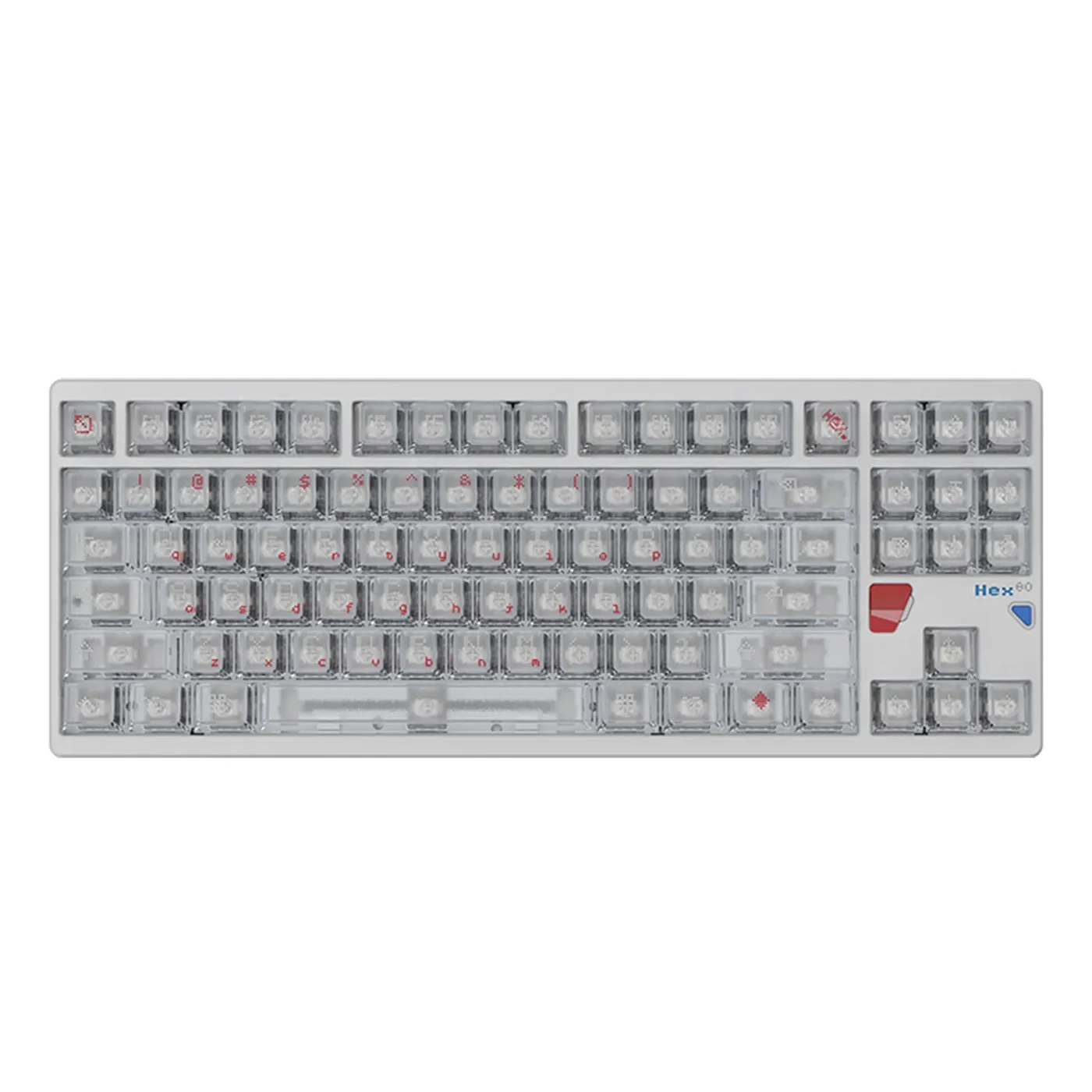 Qwertykeys QK&ATK HEX80 8K HE Wired Magnetic Custom Keyboard (Spray-coated Spark)