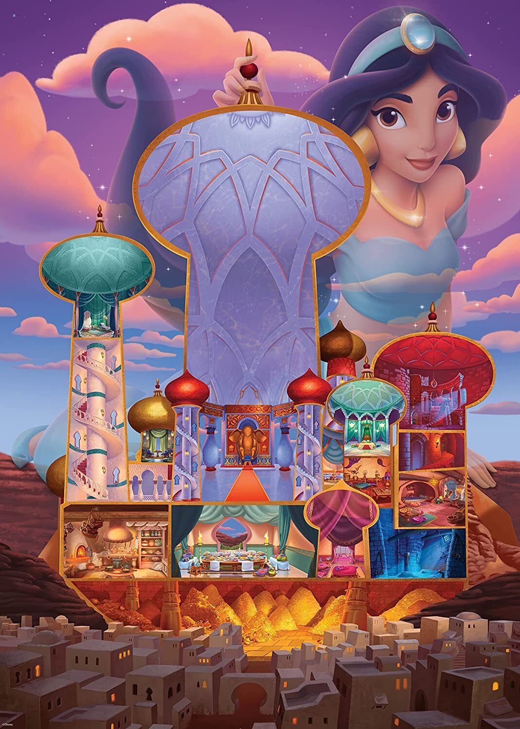 Ravensburger 1000pc Disney Castles: Jasmin Puzzle - Image 2