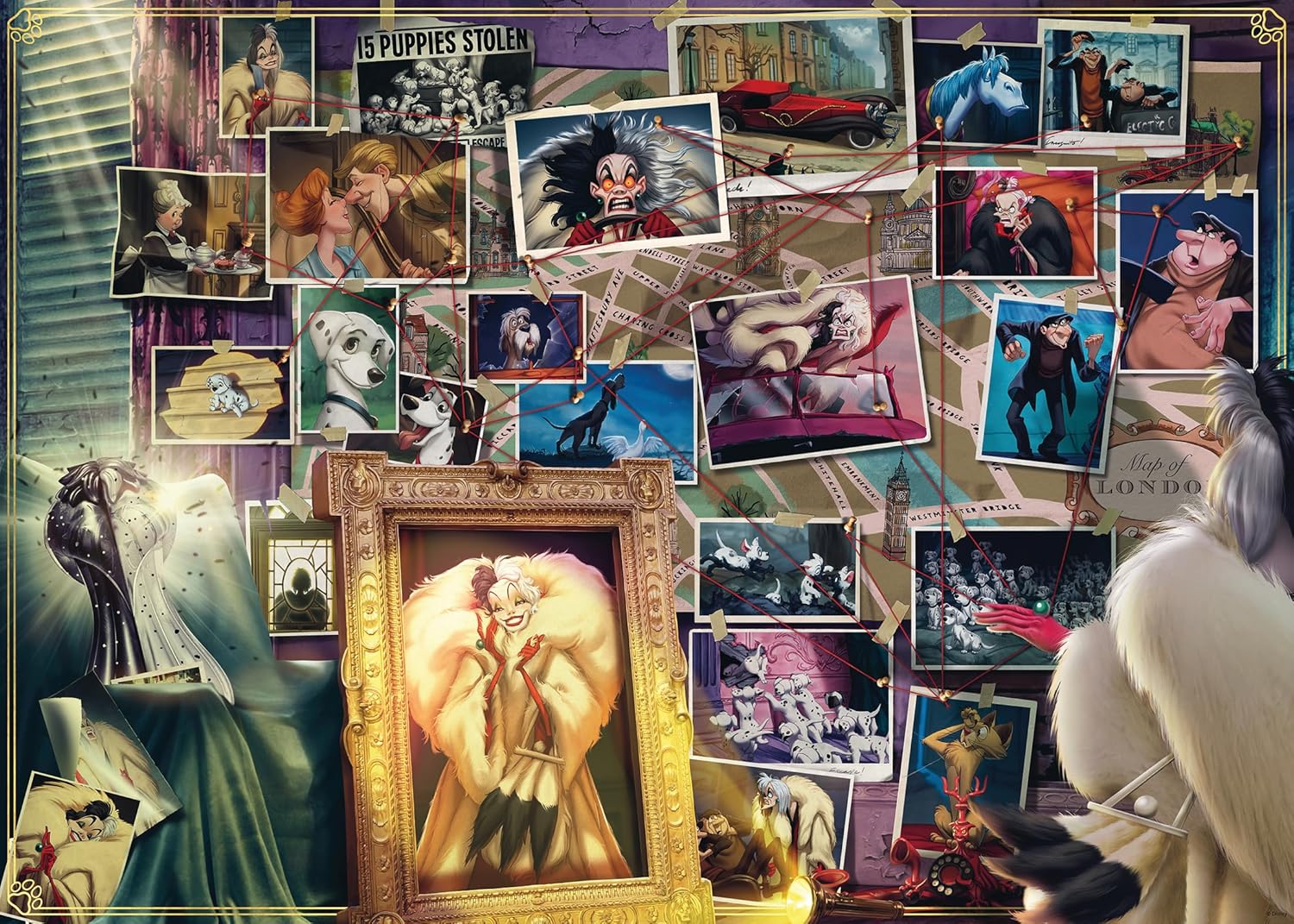 Ravensburger 1000pc Disney Villainous Cruella Deville Puzzle - Image 2
