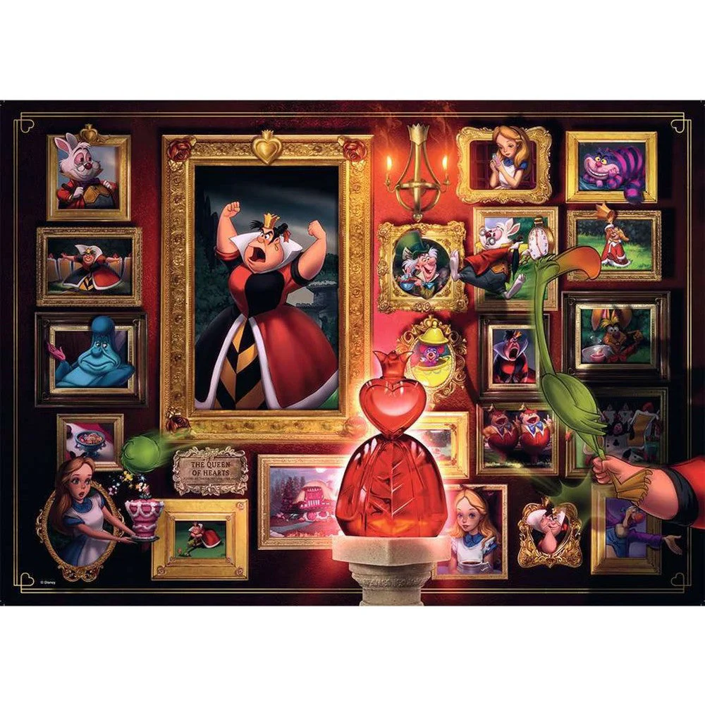 Ravensburger 1000pc Villainous Queen of Hearts Puzzle - Image 2