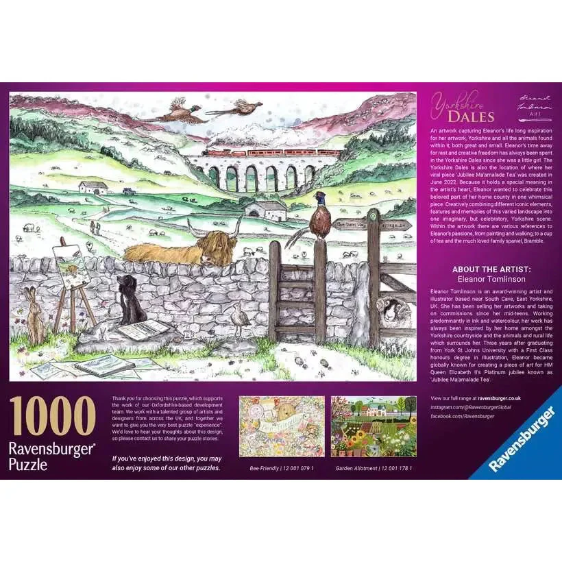 Ravensburger 1000pc Yorkshire Dales Puzzle - Image 2