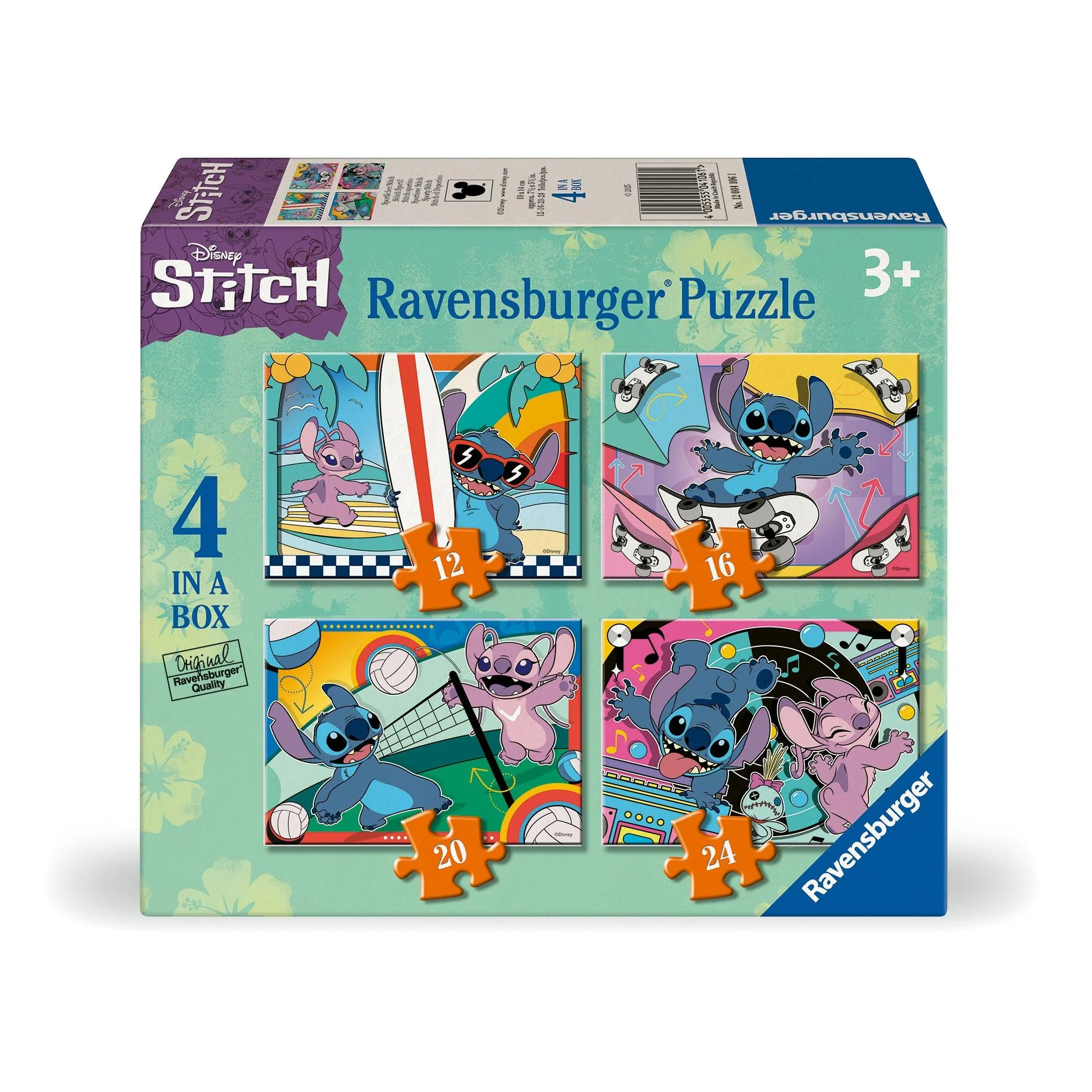Ravensburger 12/16/20/24-Pieces Disney Sporty Stitch Puzzle