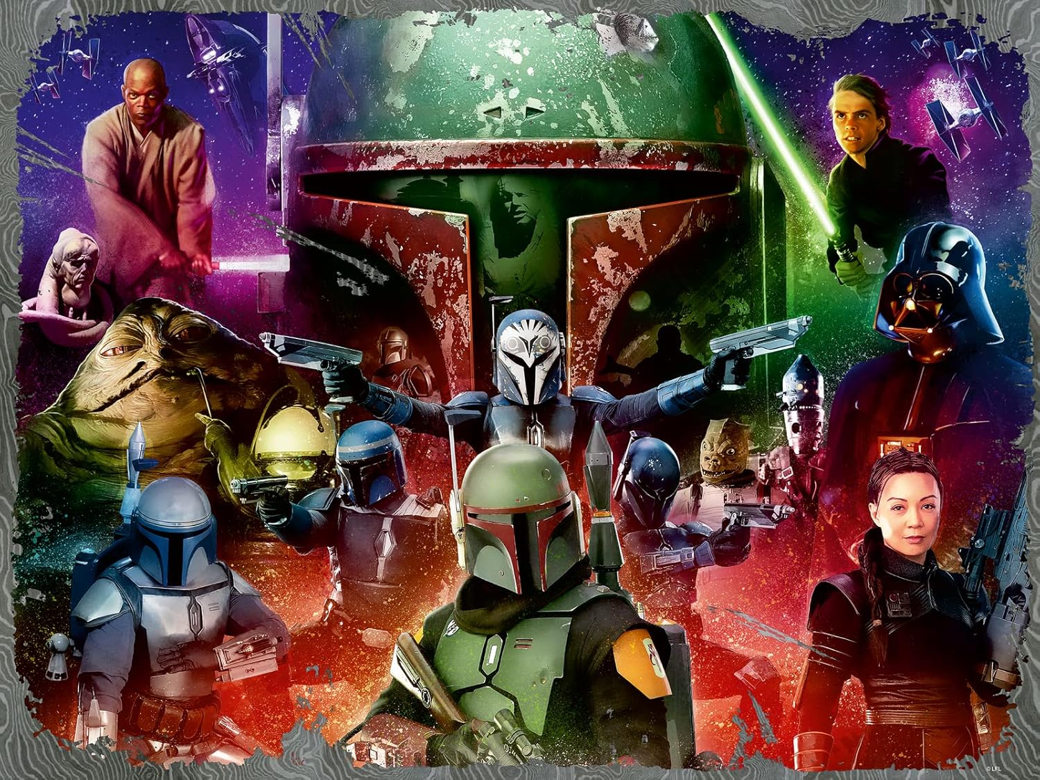 Ravensburger 1500pc Star Wars Boba Fett Bounty Hunter Puzzle - Image 2