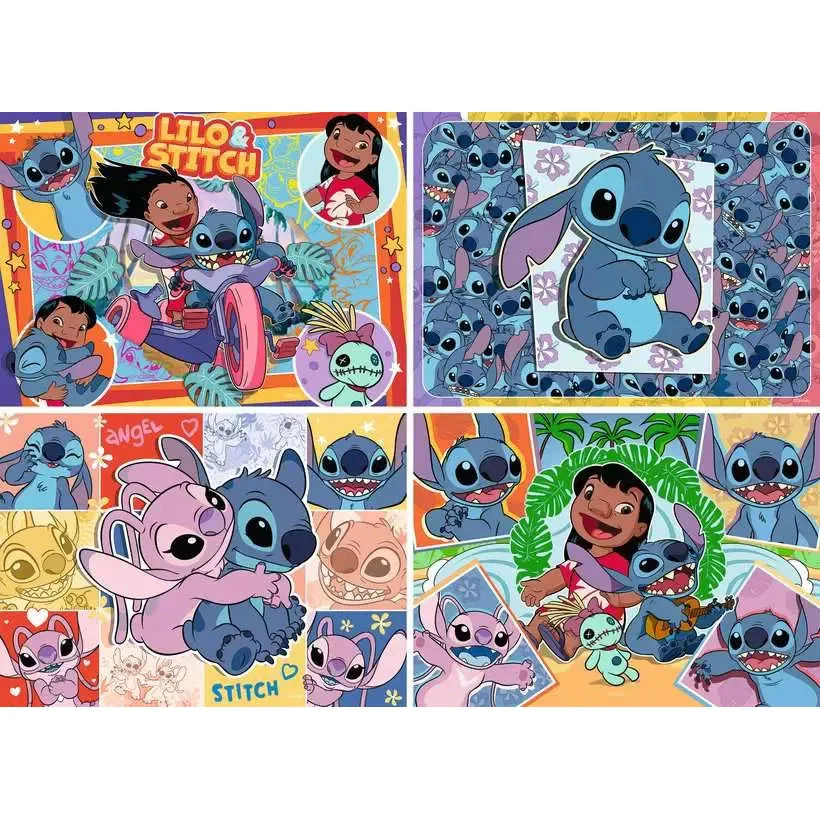 Ravensburger 4x100-Pieces Disney Stitch Bumper Pack Puzzle - Image 2