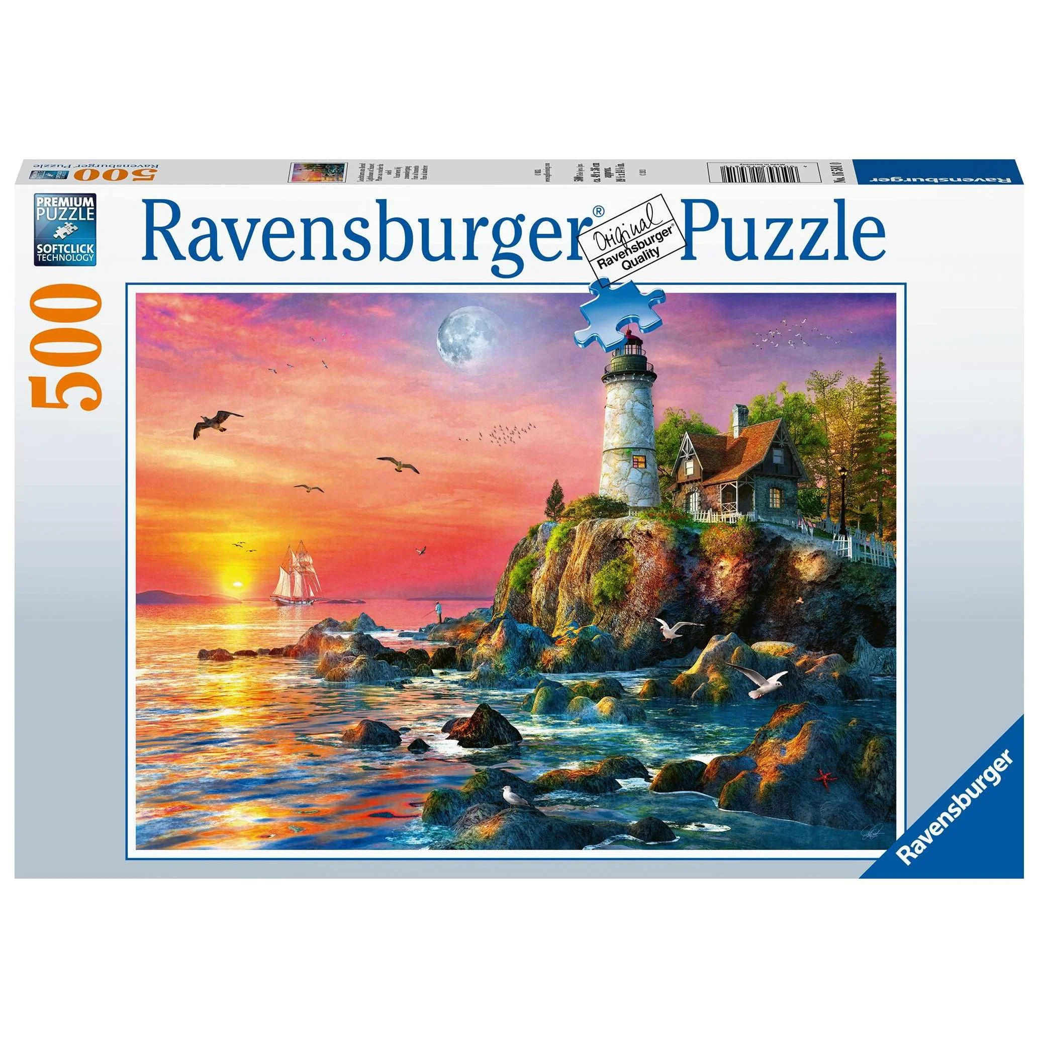 Ravensburger 500pc Lighthouse At Sunset Puzzle