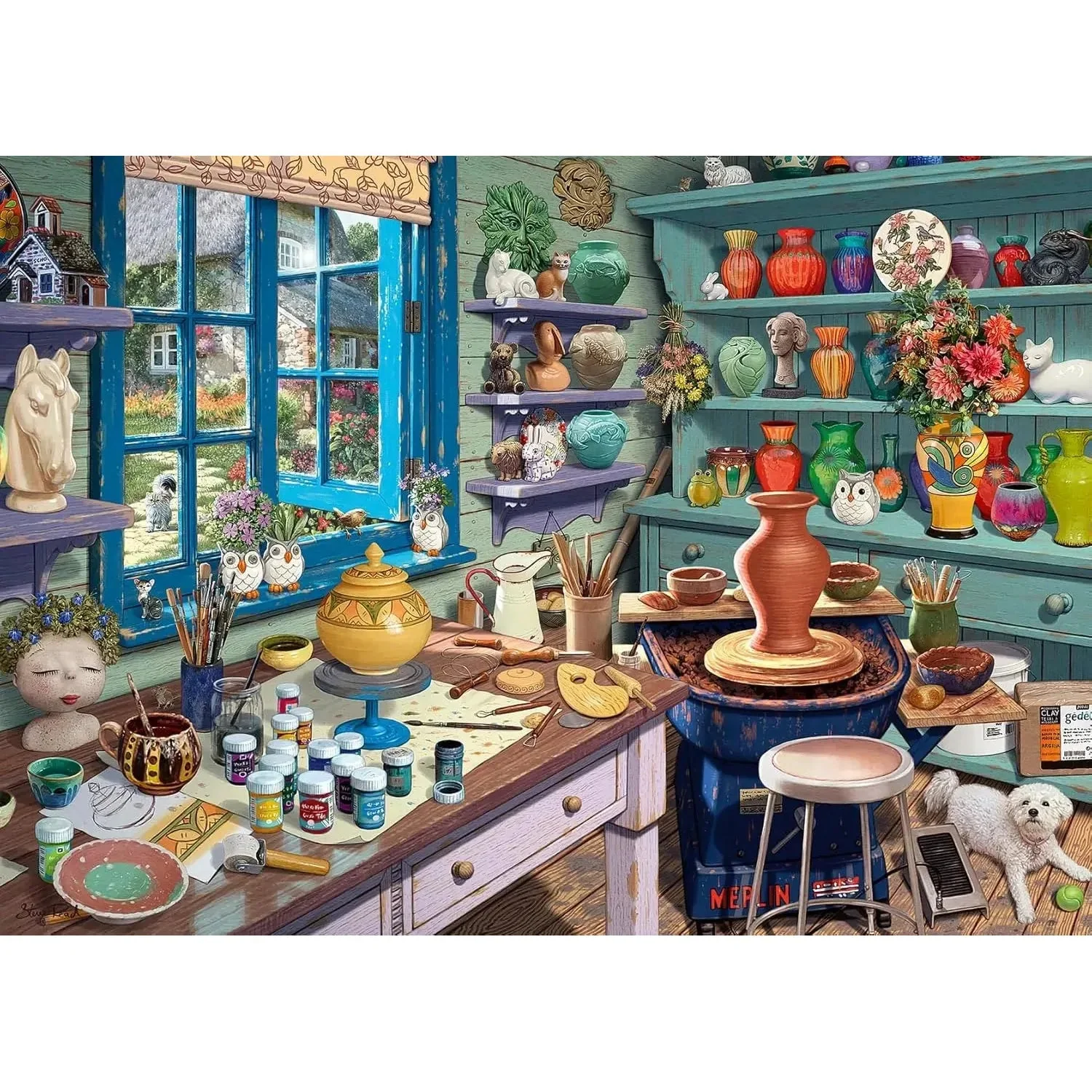 Ravensburger 500pc Pottery Studio Sanctuary Puzzle - Image 2