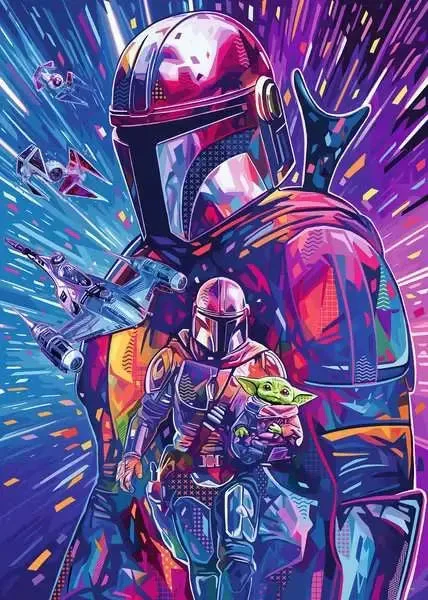 Ravensburger 500pc Star Wars the Mandalorian Puzzle - Image 2