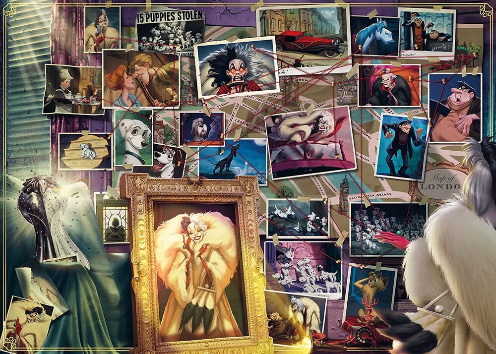 Ravensburger Puzzle 1000pc - Disney Villainous Cruella Deville - Image 2