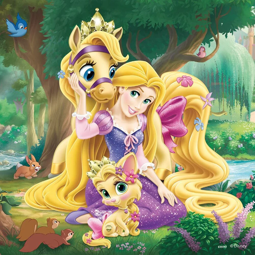 Ravensburger Puzzle 3 x 49pc - Disney Palace Pets - Belle, Cinderella, Rapunzel - Image 3