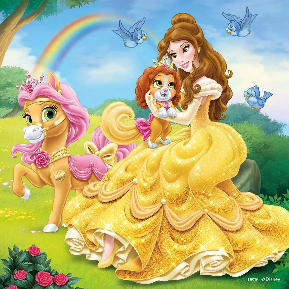 Ravensburger Puzzle 3 x 49pc - Disney Palace Pets - Belle, Cinderella, Rapunzel - Image 4