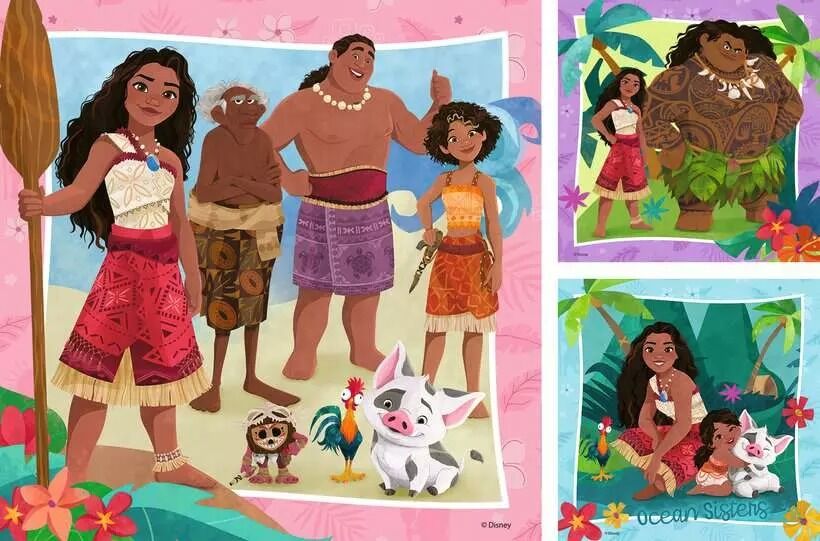 Ravensburger Puzzle 3x49pc - Disney Moana 2 - Image 2