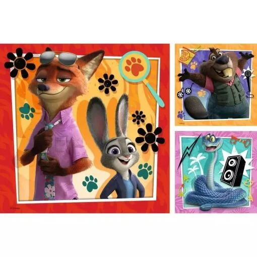 Ravensburger Puzzle 3x49pc - Disney Zootopia 2 - Image 2