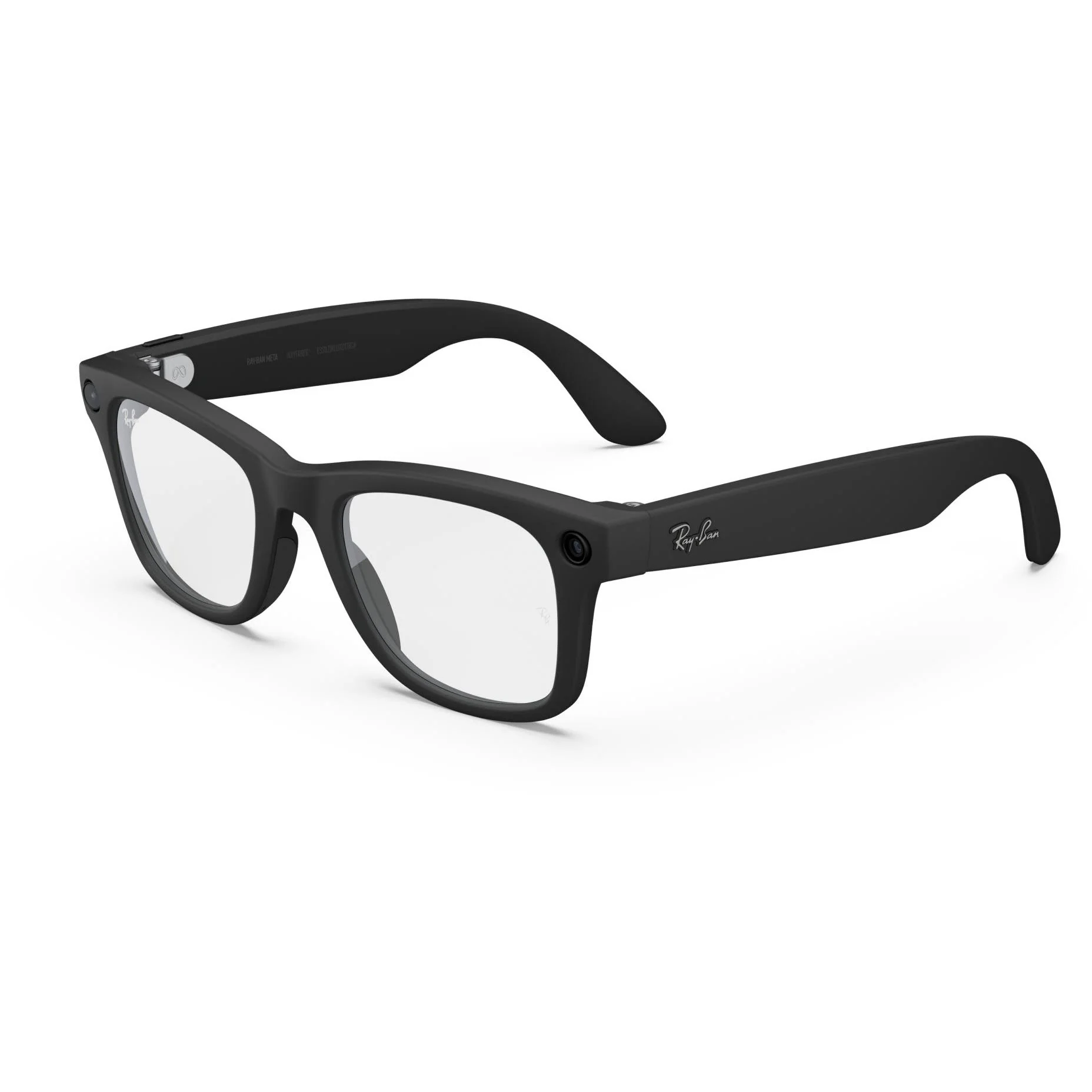 Ray-Ban | Meta Wayfarer Large Gen 2 AI Glasses (Matte Black/Clear)